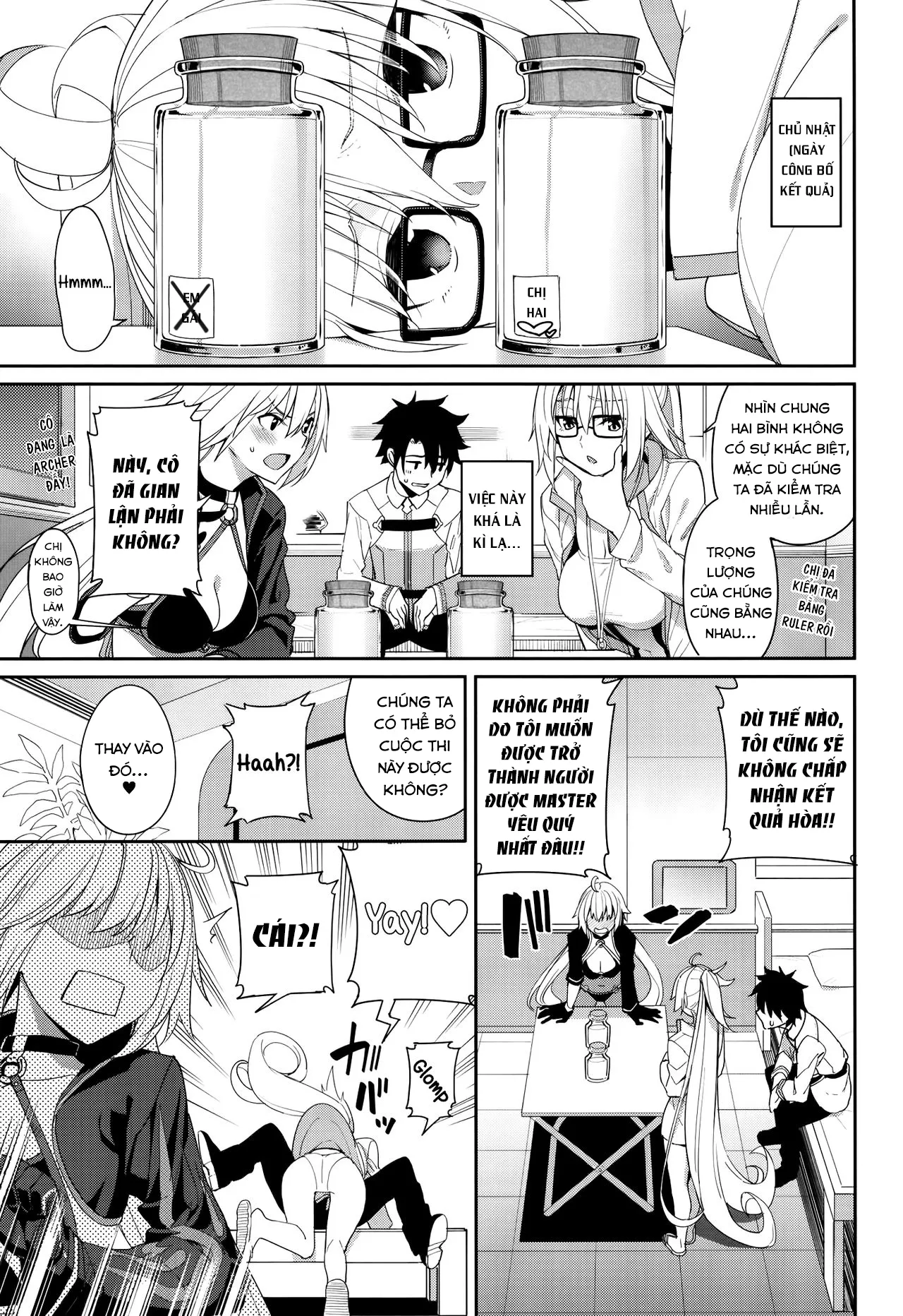 HentaiVN.net - Ảnh 16 - Jeanne to Alter no Sakusei Shuukan (Fate/Grand Order) [A Week Of Getting Milked By Jeanne And Alter;ジャンヌとオルタの搾精週姦] - Chap 1