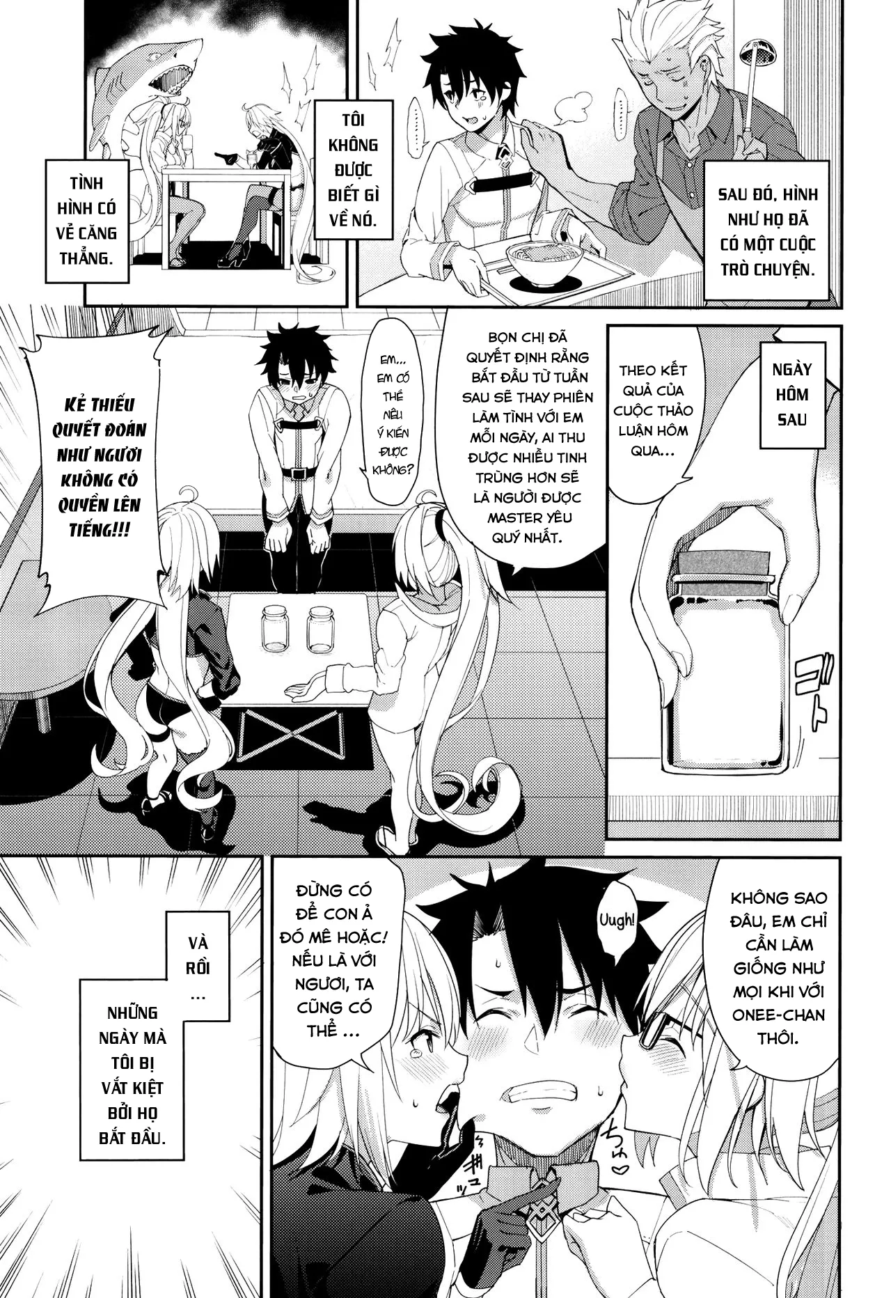 HentaiVN.net - Ảnh 5 - Jeanne to Alter no Sakusei Shuukan (Fate/Grand Order) [A Week Of Getting Milked By Jeanne And Alter;ジャンヌとオルタの搾精週姦] - Chap 1
