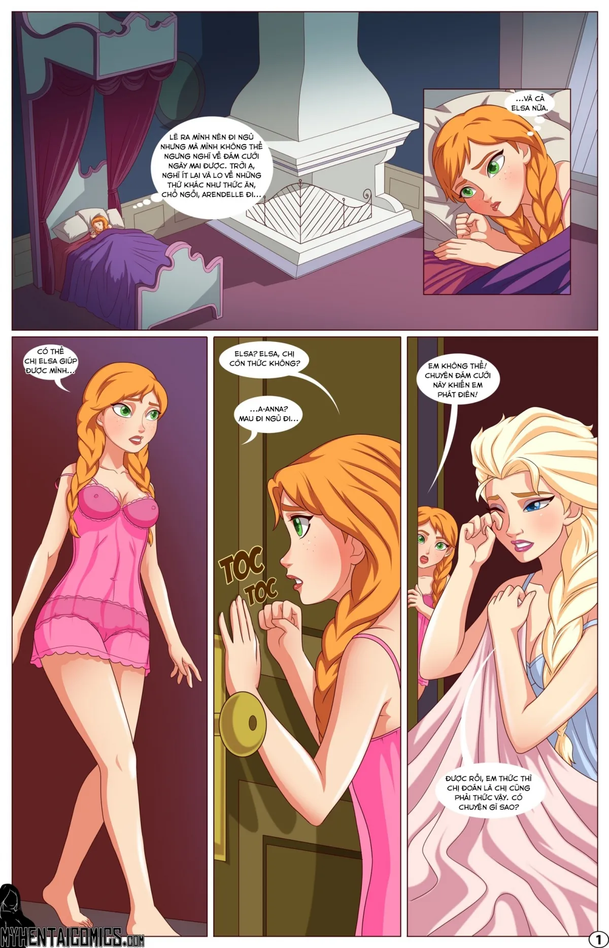 HentaiVN.net - Ảnh 3 - Wedding Jitters (Frozen) [Nổi lo trước đêm tân hôn] - Chap 1