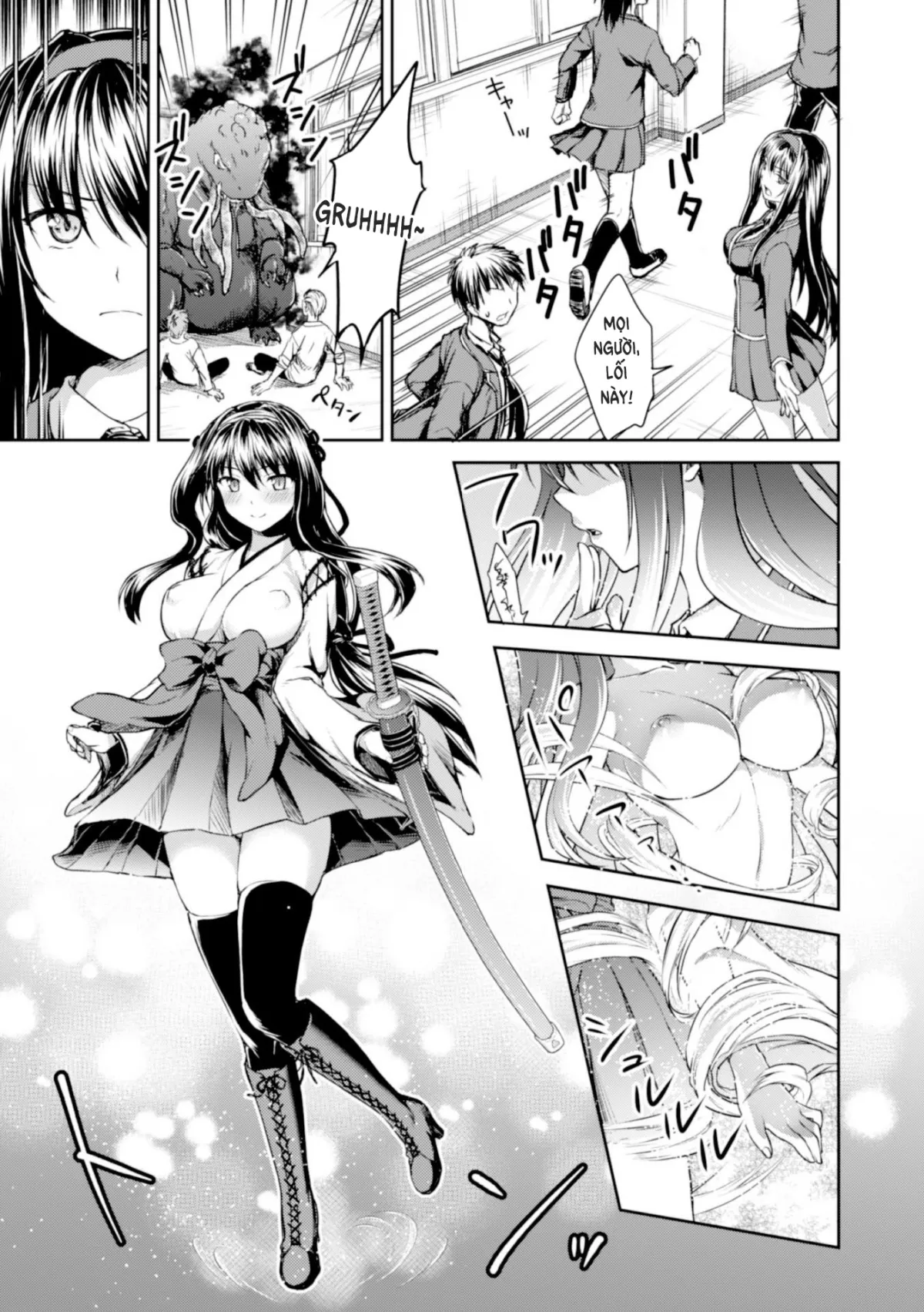 HentaiVN.net - Ảnh 4 - Uragirareta Gakuen Taimashi [Betrayed School Demon Hunter] - Chap 1