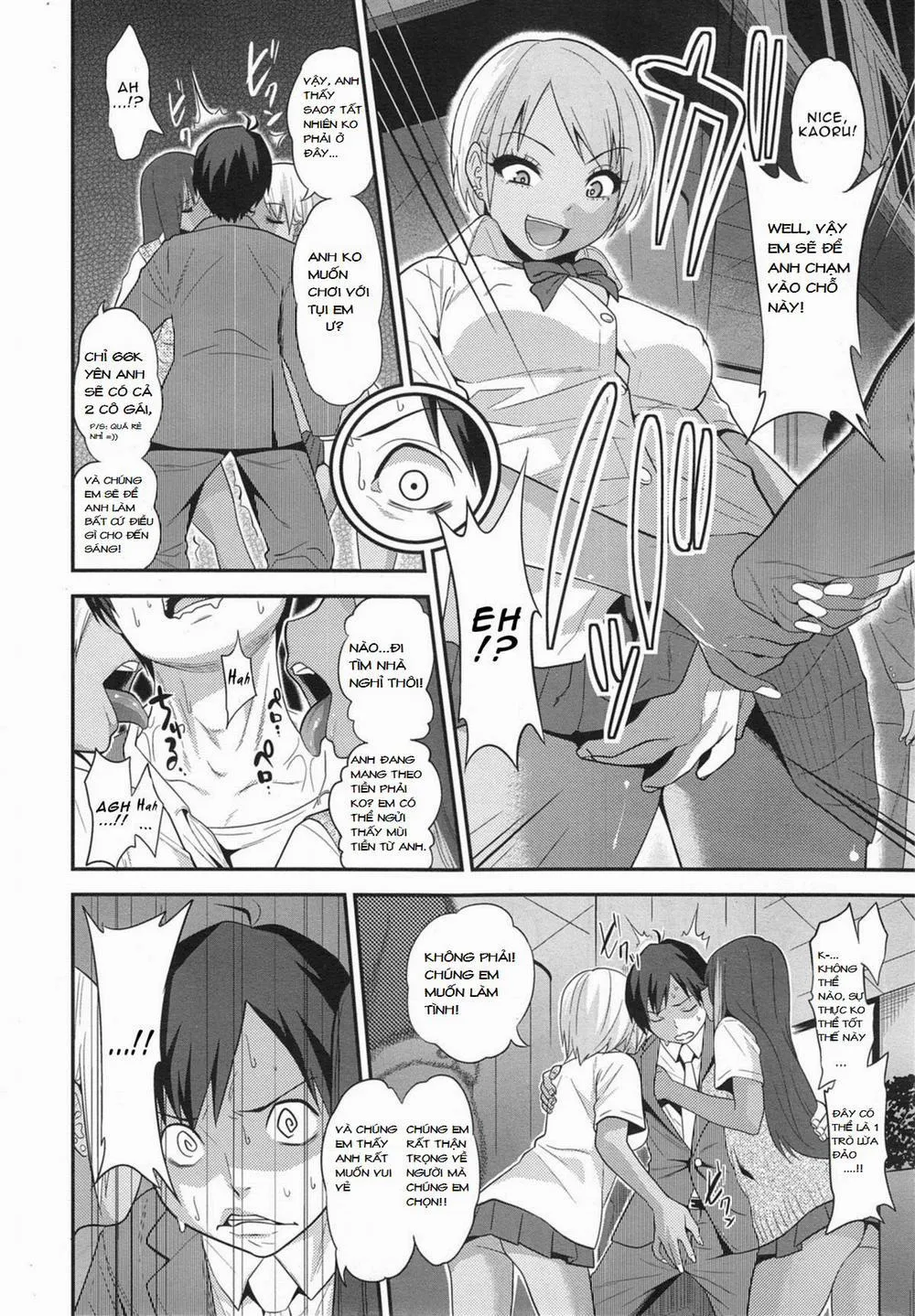 HentaiVN.net - Ảnh 12 - Black Black Working Girls - Chap 1