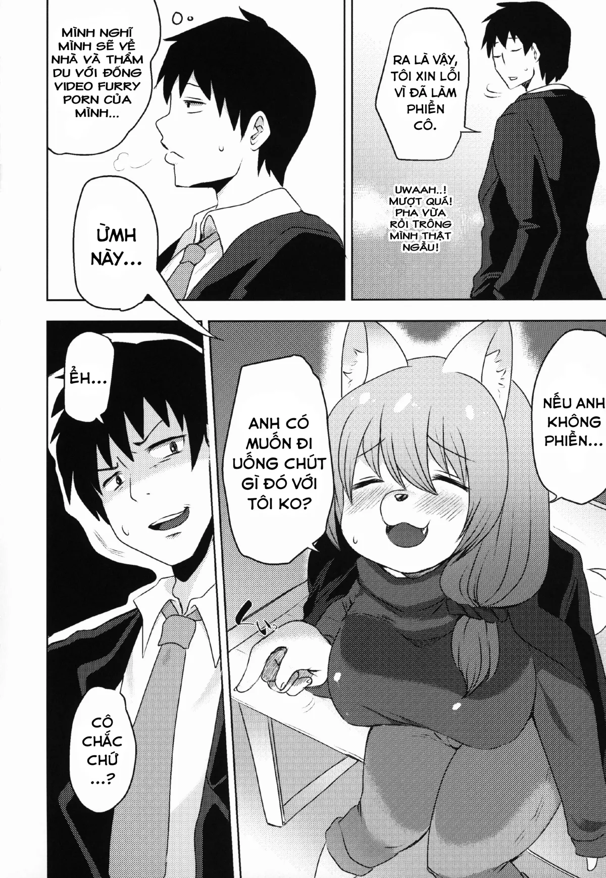 HentaiVN.net - Ảnh 6 - Sakeguse no Warui Hitozuma Mesukemo to Nomi ni Itta Toki no Hanashi - Chap 1