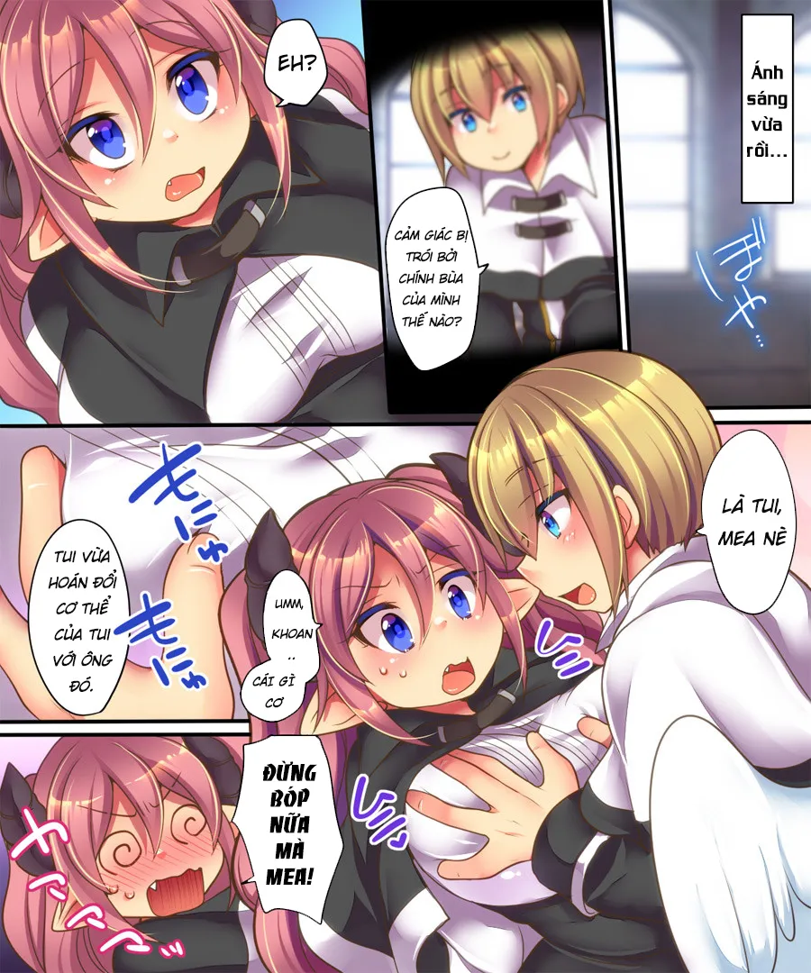 HentaiVN.net - Ảnh 3 - Soshite Tenshi-kun to Succubus-chan wa Irekawaru - Chap 1