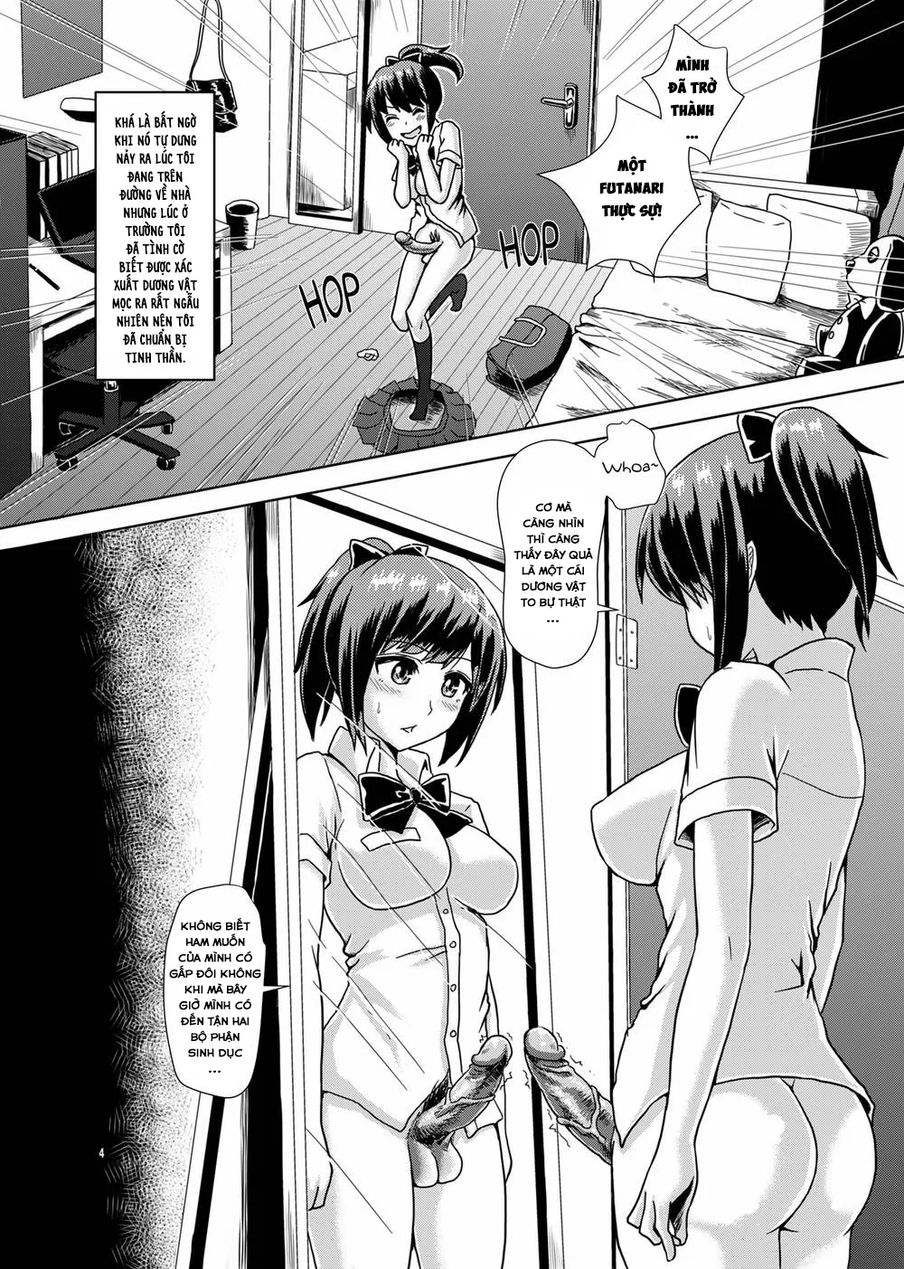HentaiVN.net - Ảnh 4 - Tình Yêu Của Futanari! [Joint Futanari Practice] - Chap 1