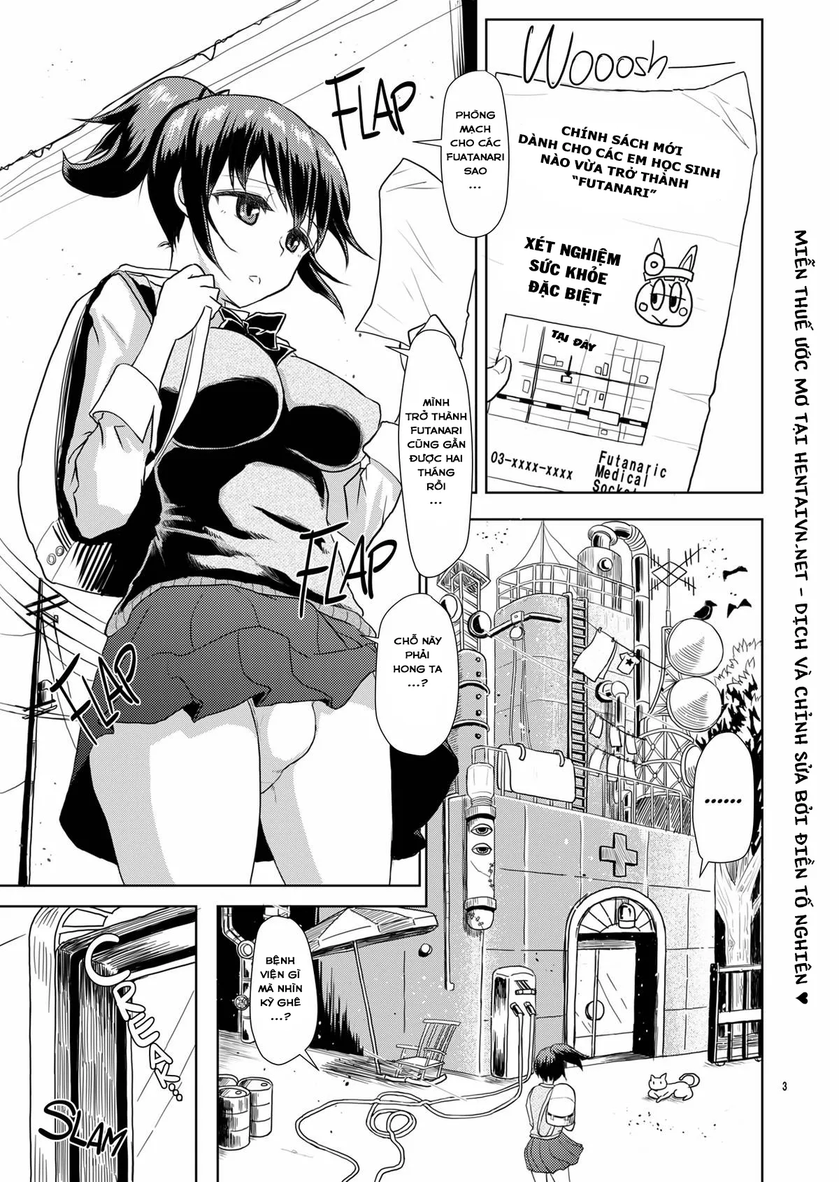 HentaiVN.net - Ảnh 3 - Tình Yêu Của Futanari! [Joint Futanari Practice] - Chap 2