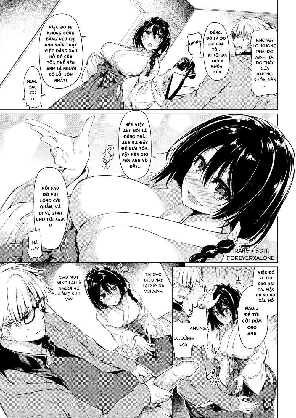 HentaiVN.net - Ảnh 5 - Miko Meguri [巫女めじり] - Chap 1