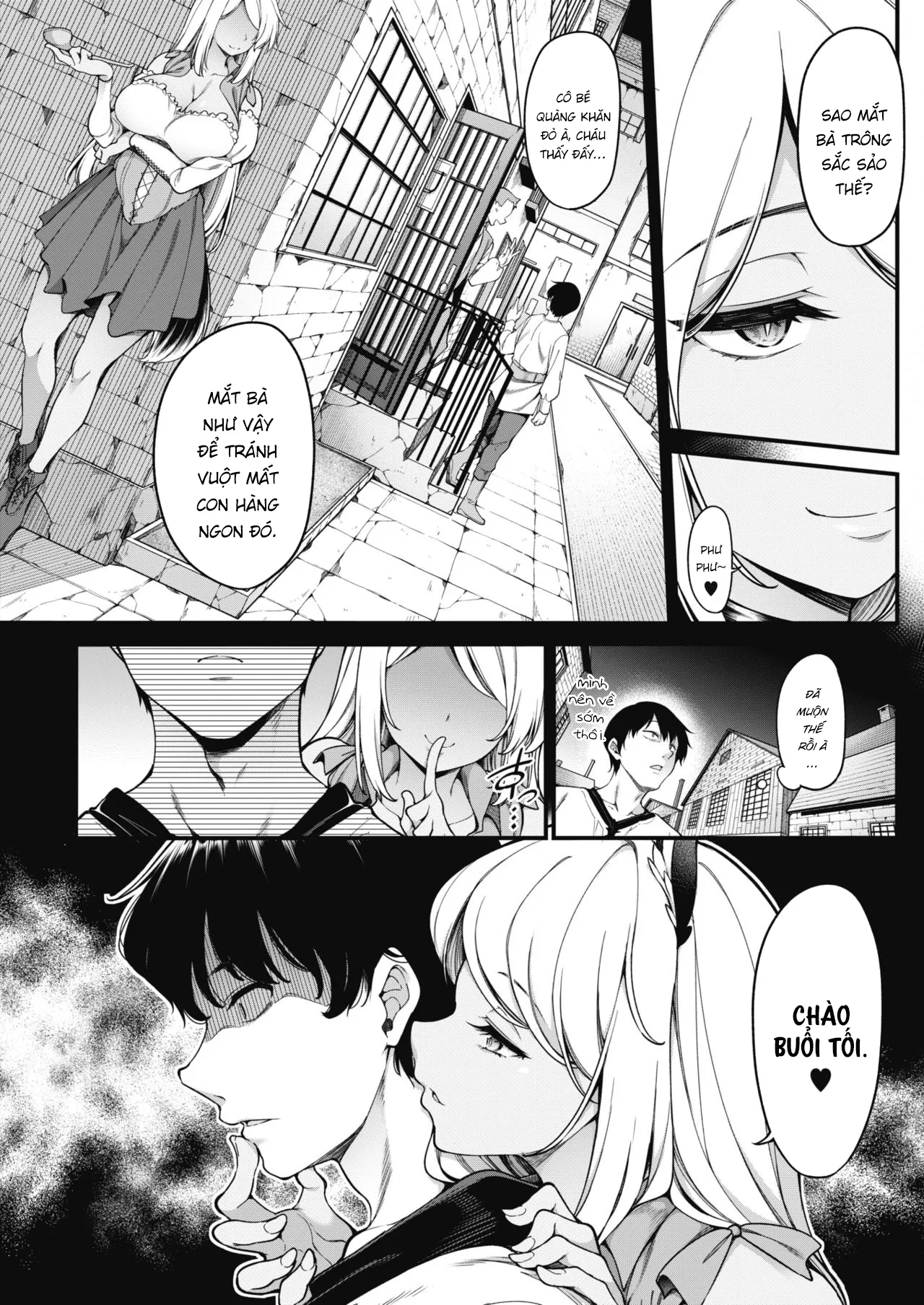 HentaiVN.net - Ảnh 4 - Akazukin no Yari○n Obaachan [Little Red Riding Hood’s Slut Grandma] - Chap 1