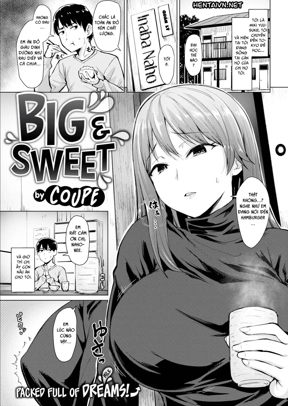 HentaiVN.net - Ảnh 3 - Vắt sữa cho chị họ [Big & Sweet] - Chap 1