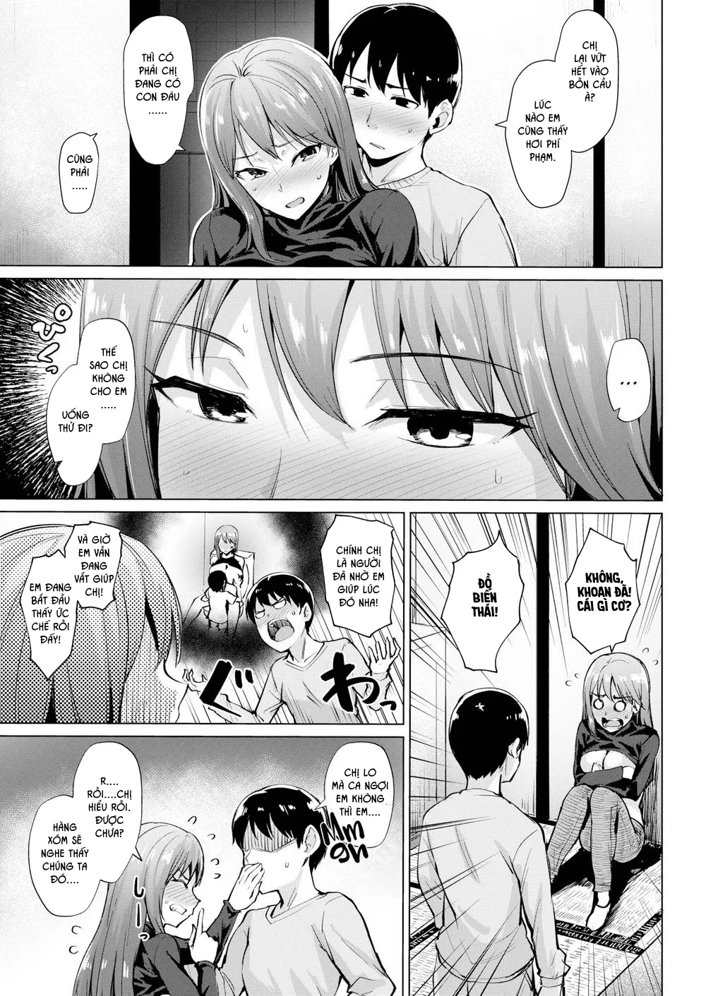 HentaiVN.net - Ảnh 7 - Vắt sữa cho chị họ [Big & Sweet] - Chap 1