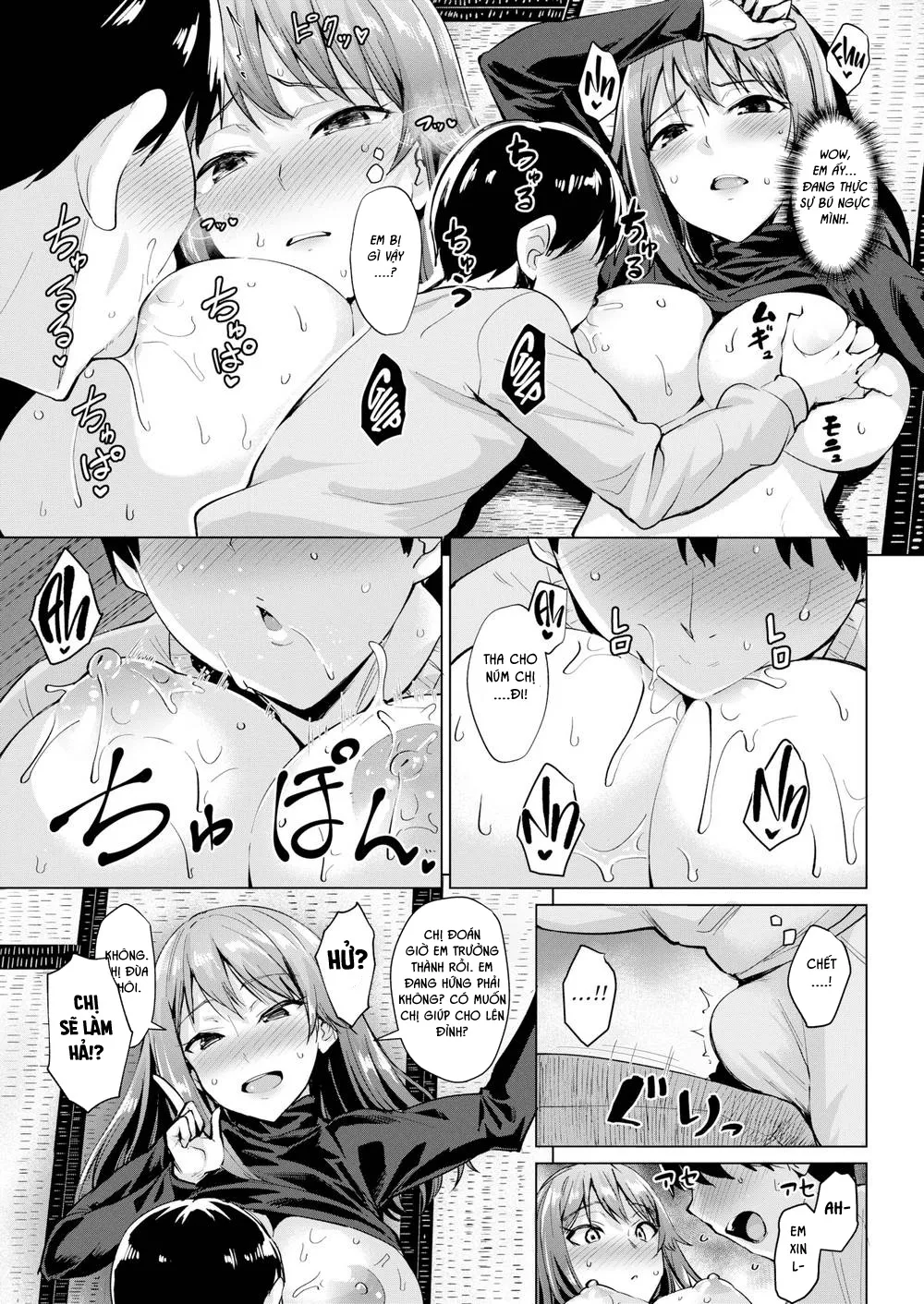 HentaiVN.net - Ảnh 9 - Vắt sữa cho chị họ [Big & Sweet] - Chap 1