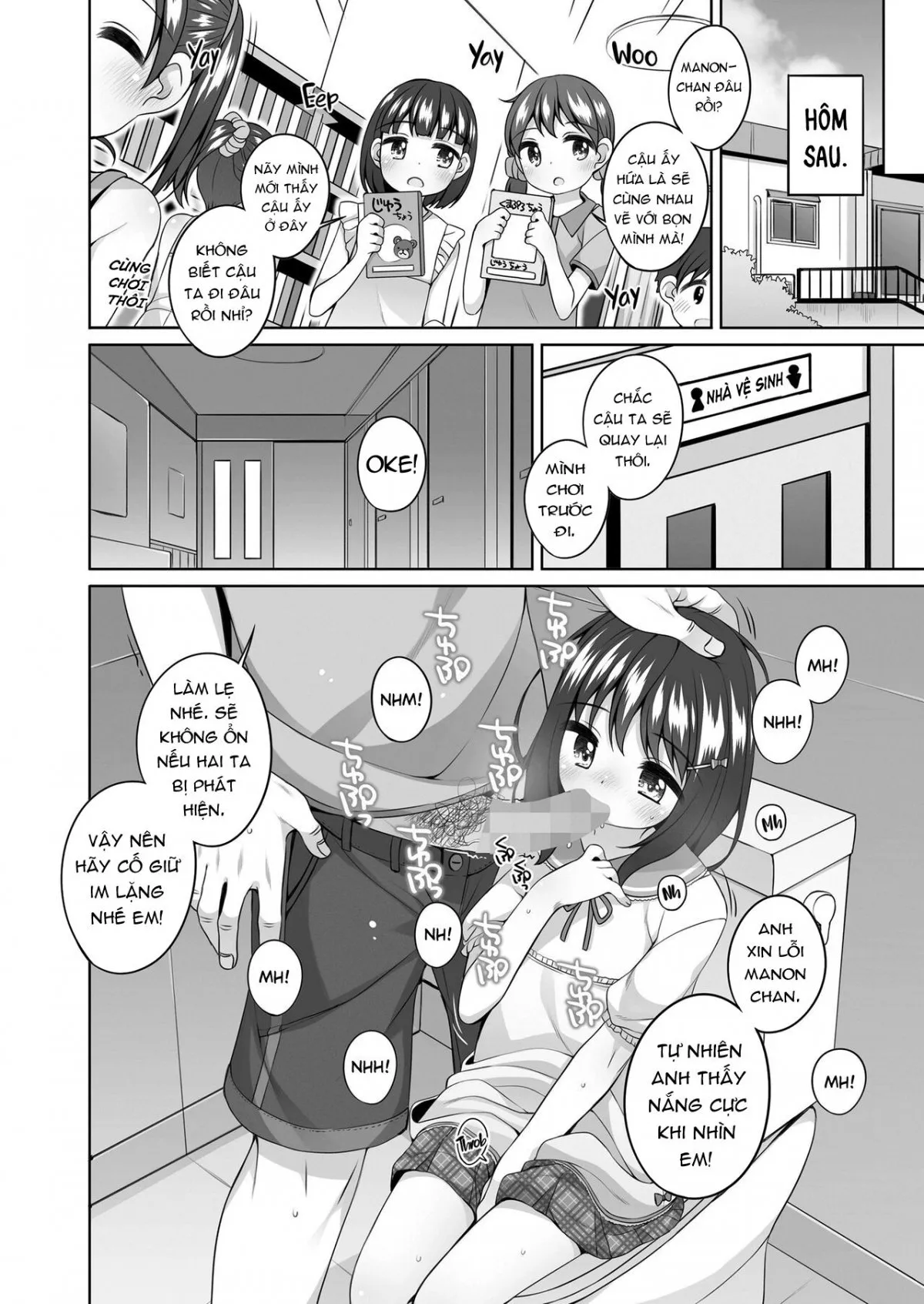 HentaiVN.net - Ảnh 8 - Trước khi mẹ tới rước em! [Before Mommy Comes Pick you Up! ; Omukae ga Kuru Mae ni] - Chap 1