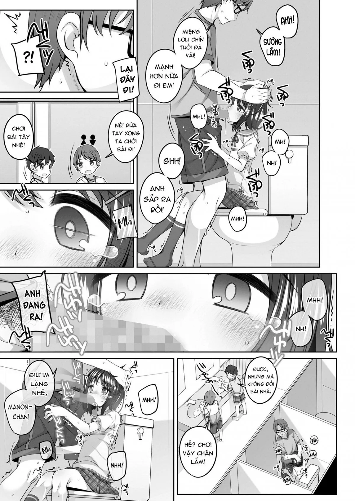 HentaiVN.net - Ảnh 9 - Trước khi mẹ tới rước em! [Before Mommy Comes Pick you Up! ; Omukae ga Kuru Mae ni] - Chap 1