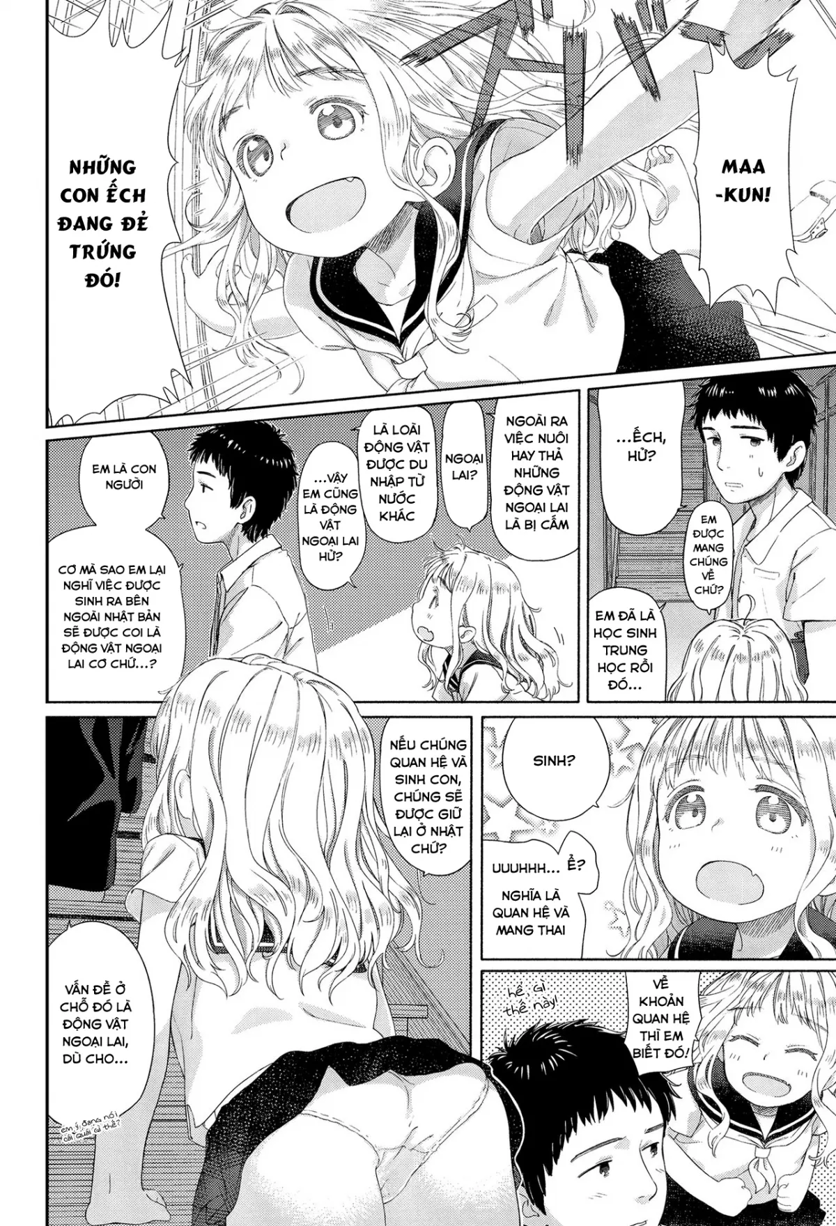 HentaiVN.net - Ảnh 4 - Cô bạn Loli dễ thương [Ohisama wa Mawaru] - Chap 1