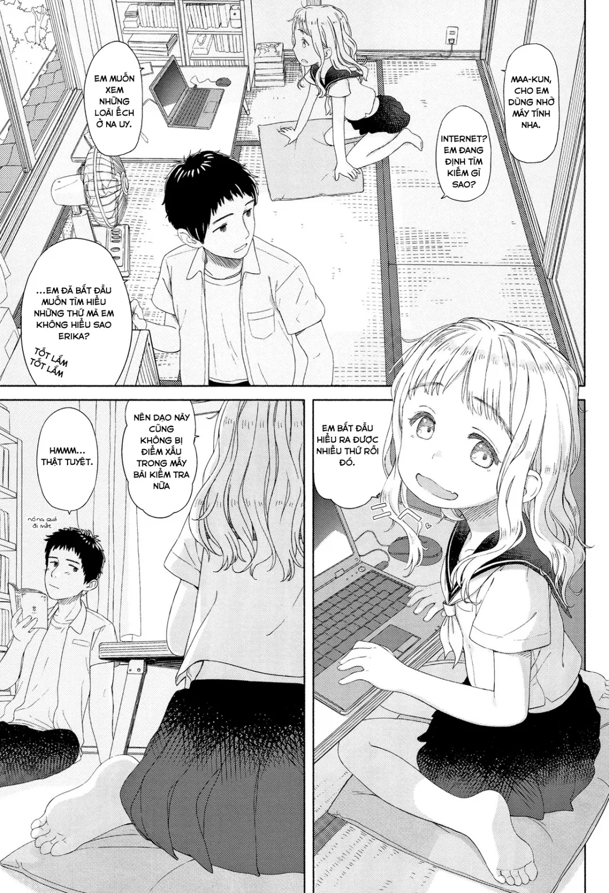 HentaiVN.net - Ảnh 5 - Cô bạn Loli dễ thương [Ohisama wa Mawaru] - Chap 1