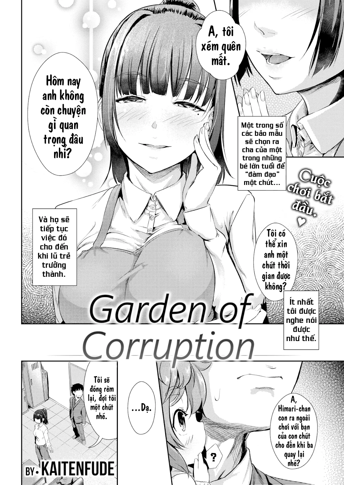 HentaiVN.net - Ảnh 5 - Trường Mẫu Giáo Trụy Lạc. [Garden of Corruption] - Chap 1