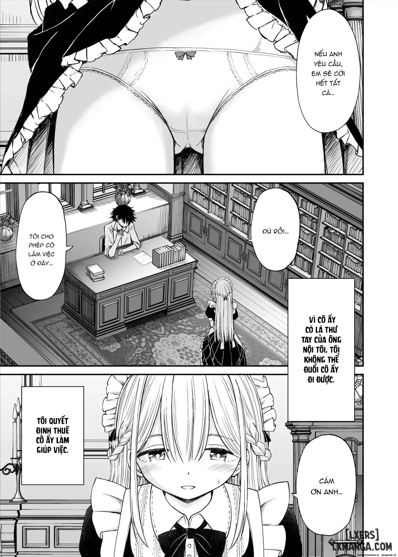 HentaiVN.net - Ảnh 10 - Yawaraka Maid no Gohoushi Sex - Chap 1