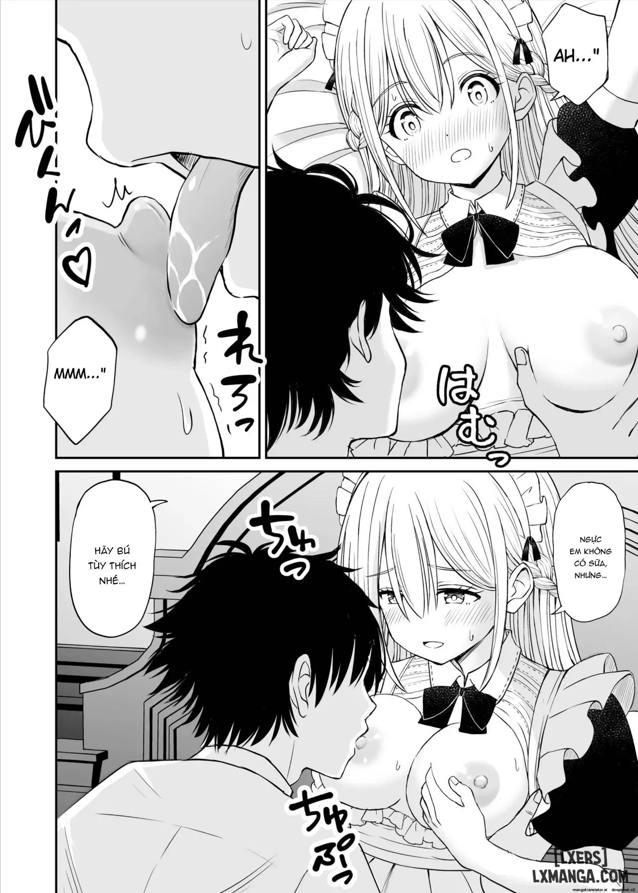 HentaiVN.net - Ảnh 25 - Yawaraka Maid no Gohoushi Sex - Chap 1