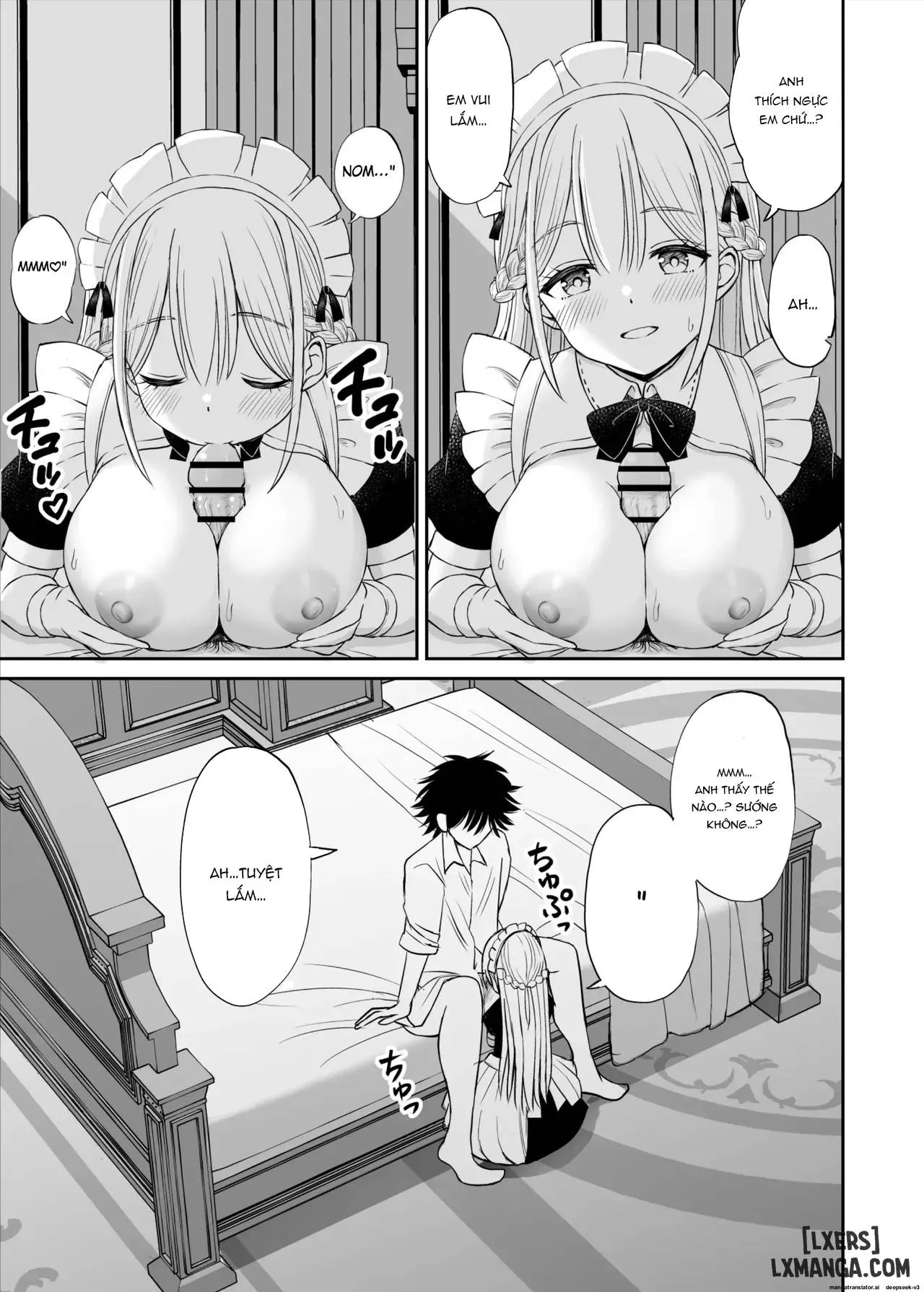 HentaiVN.net - Ảnh 28 - Yawaraka Maid no Gohoushi Sex - Chap 1