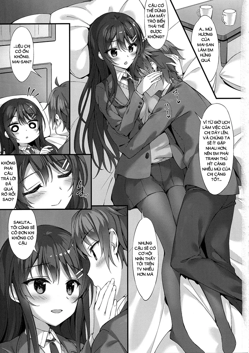 HentaiVN.net - Ảnh 4 - Em muốn chơi Mai-senpai [Mai Senpai to Ichatsukitai; I Want to Flirt With Mai-senpai] - Chap 1