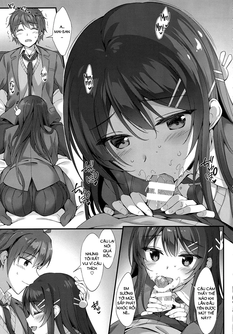 HentaiVN.net - Ảnh 8 - Em muốn chơi Mai-senpai [Mai Senpai to Ichatsukitai; I Want to Flirt With Mai-senpai] - Chap 1