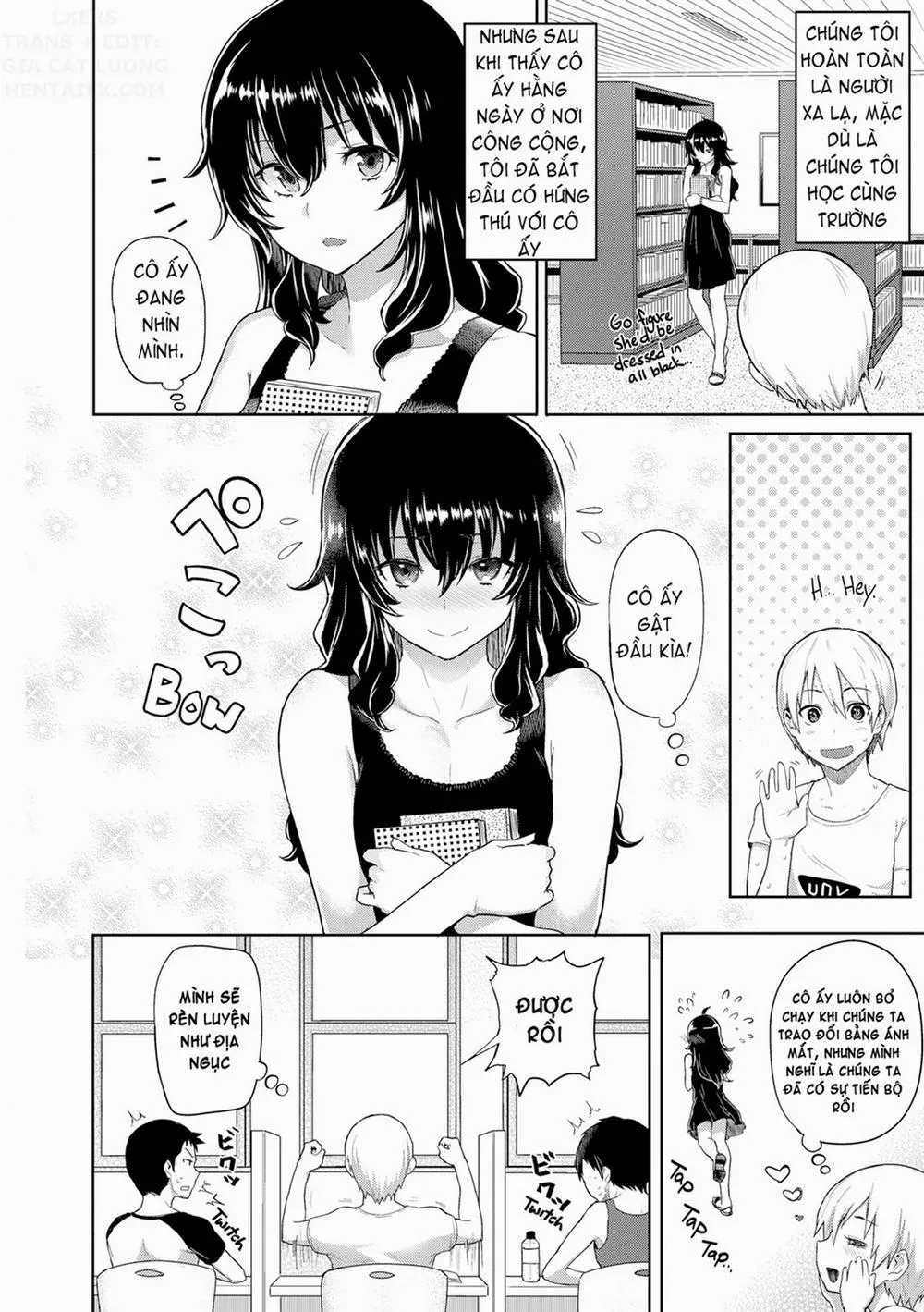 HentaiVN.net - Ảnh 3 - The Quiet Library Girl - Chap 1