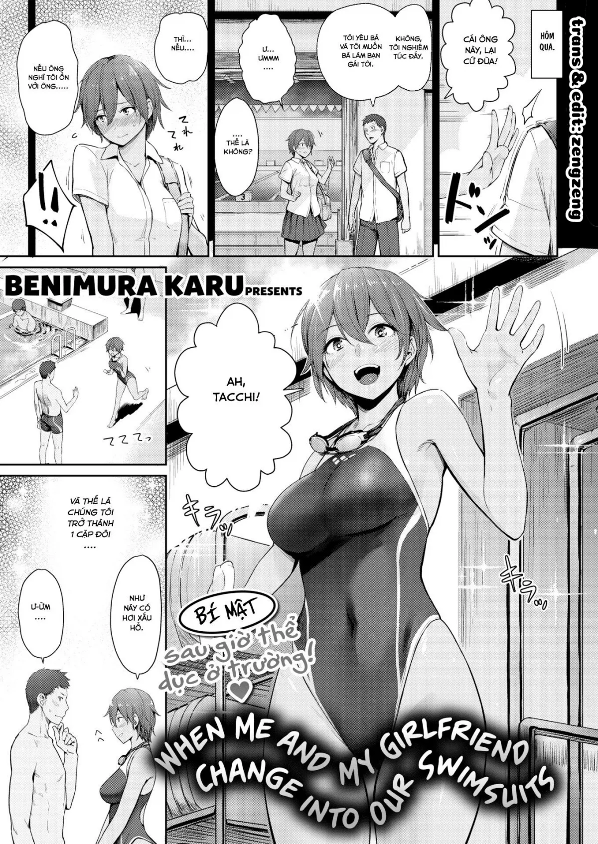 HentaiVN.net - Ảnh 3 - Em thật đáng yêu trong bộ đồ bơi! [WHEN ME AND MY GIRLFRIEND CHANGE INTO OUR SWIMSUIT.] - Chap 1