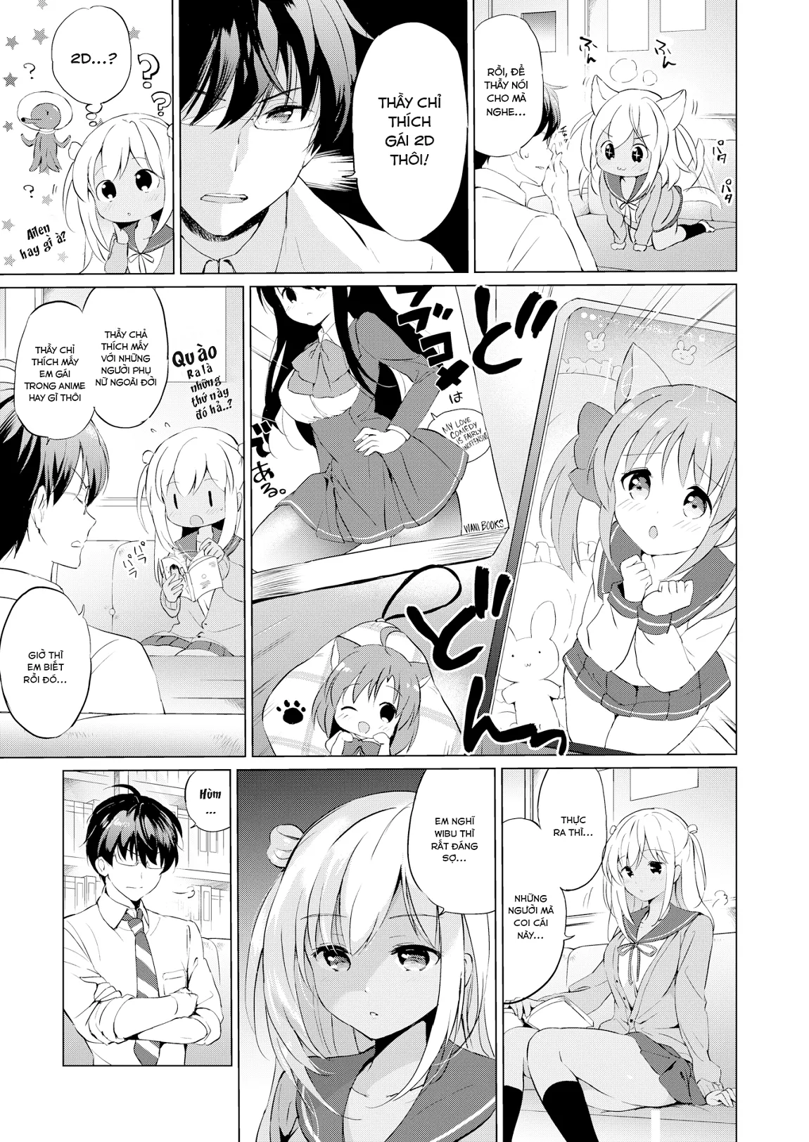 HentaiVN.net - Ảnh 7 - Thầy ơi! Em yêu thầy!! [Love Me Teacher] - Chap 1