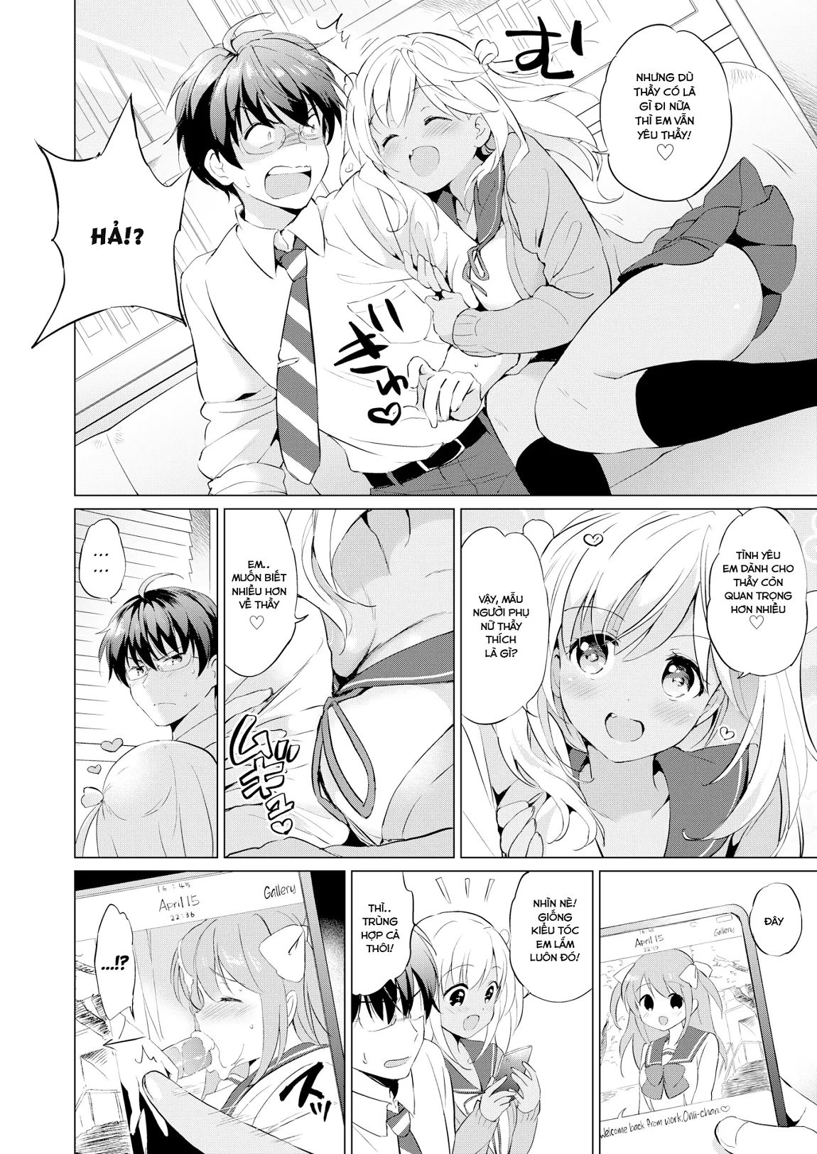 HentaiVN.net - Ảnh 8 - Thầy ơi! Em yêu thầy!! [Love Me Teacher] - Chap 1