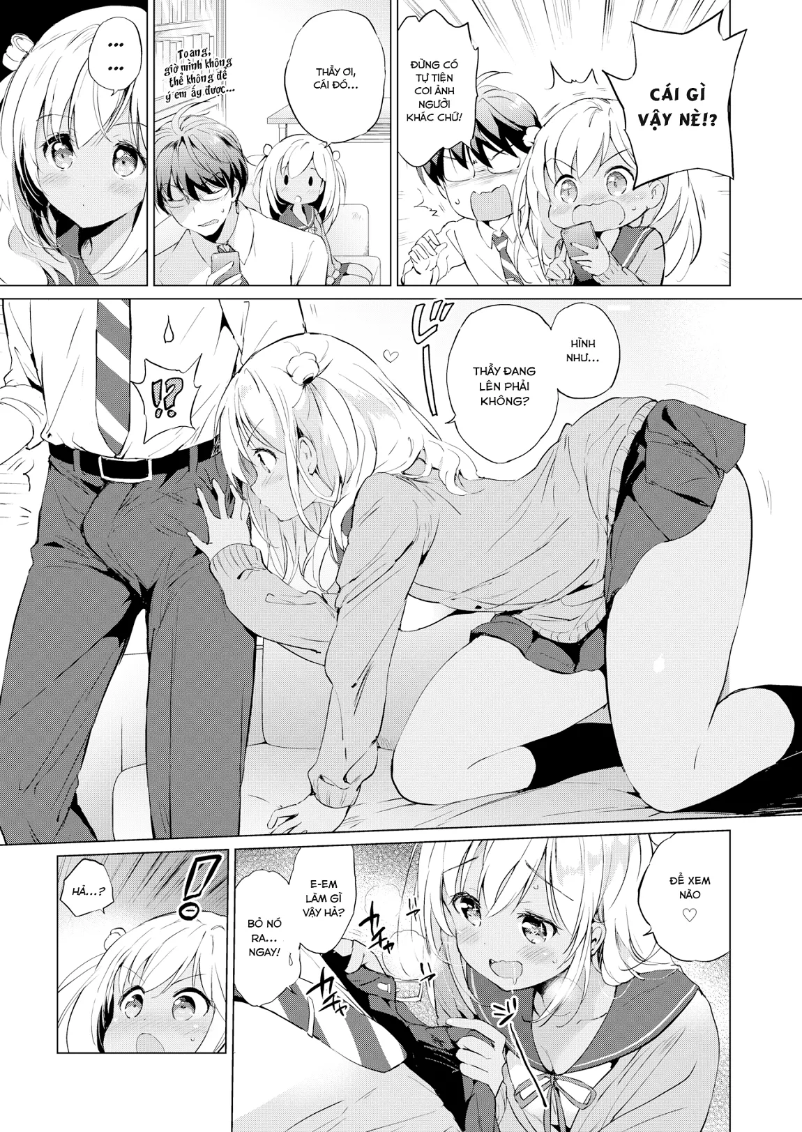 HentaiVN.net - Ảnh 9 - Thầy ơi! Em yêu thầy!! [Love Me Teacher] - Chap 1