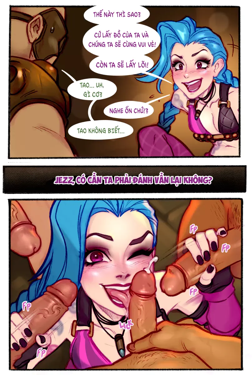HentaiVN.net - Ảnh 3 - Jinx Hưng Phấn! [Jinx Comic] - Chap 1