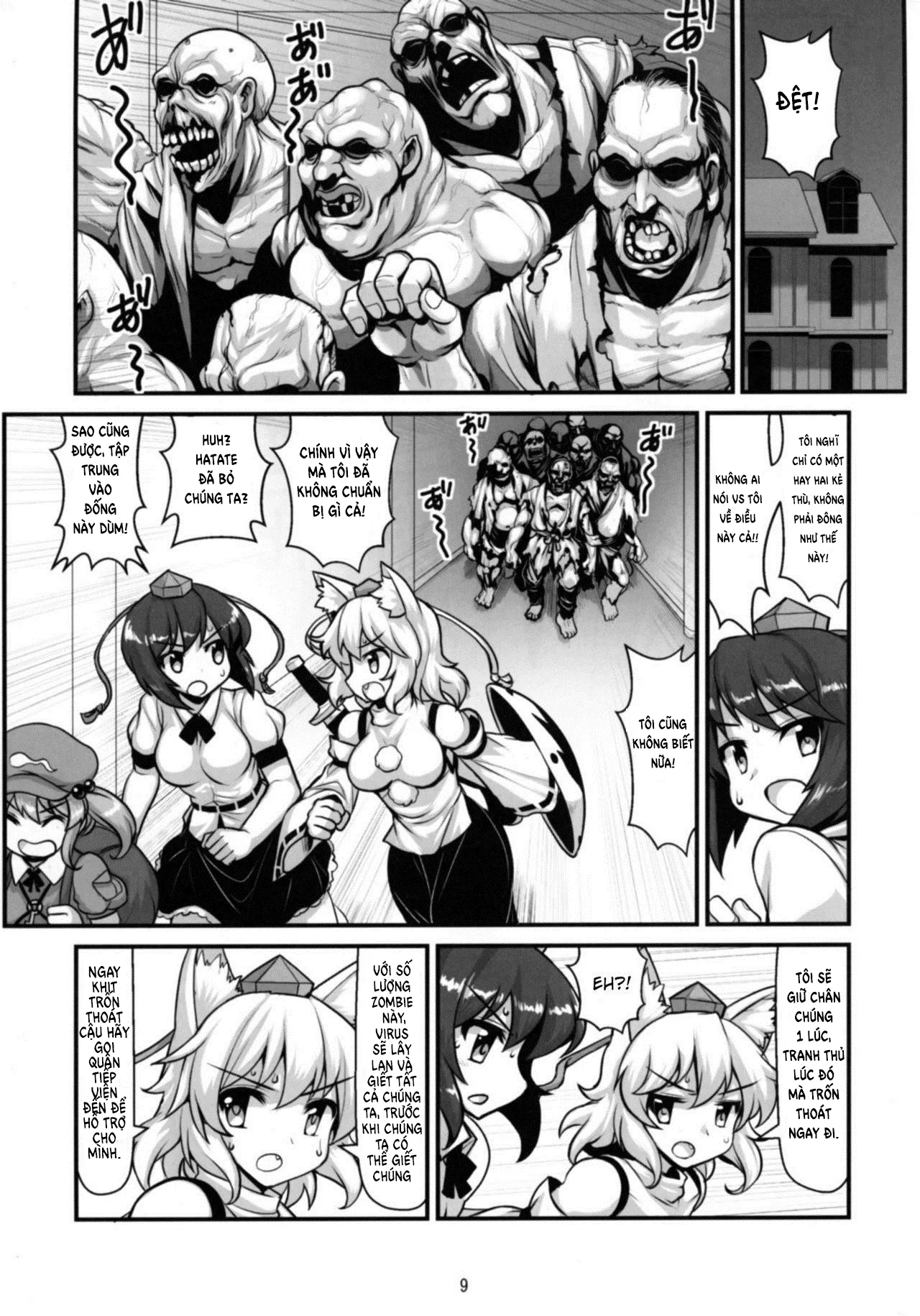 HentaiVN.net - Ảnh 11 - Tengu vs Bio Hazard Oji-san (Touhou Project) - Chap 1