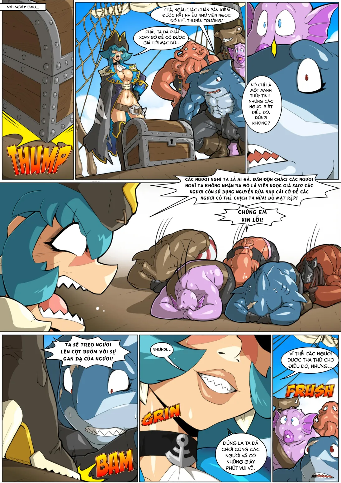HentaiVN.net - Ảnh 10 - Captain Barracuda and the Tear of the Mermaid - Chap 1