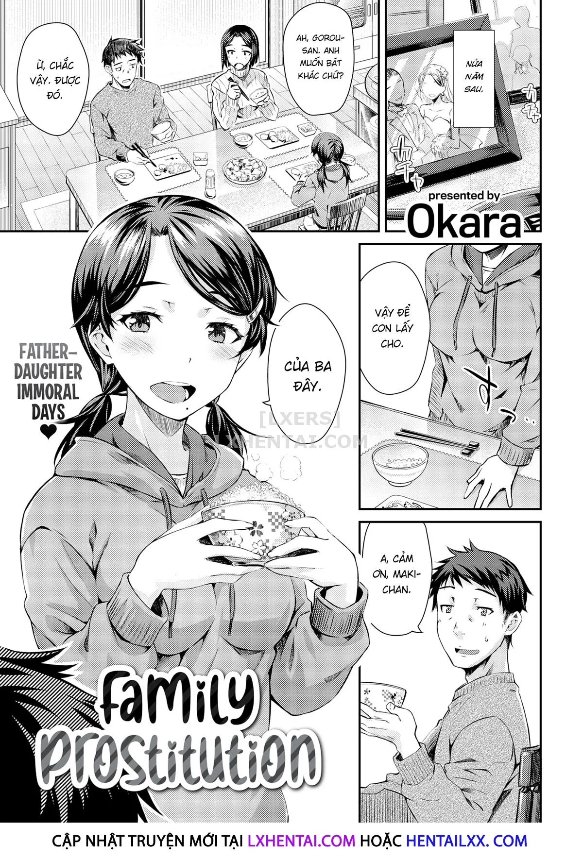 HentaiVN.net - Ảnh 4 - Family Prostitution [Comic Kairakuten 2020-07] - Chap 1
