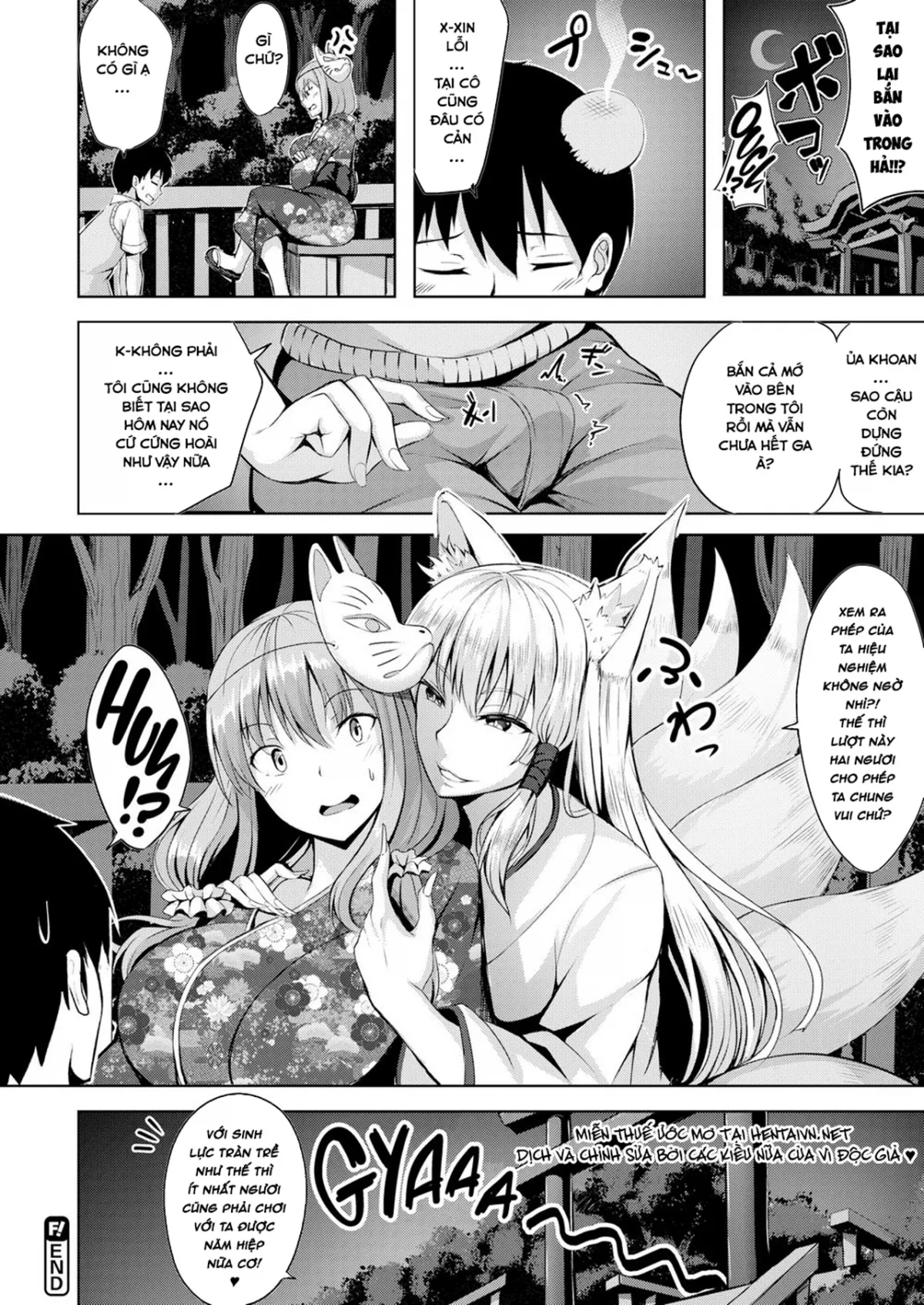 HentaiVN.net - Ảnh 21 - Đụ Thư Thái Với Em Ghệ Bị Cáo Thành Tinh Nhập! [Deceitful Bewitching Summer Festival] - Chap 1