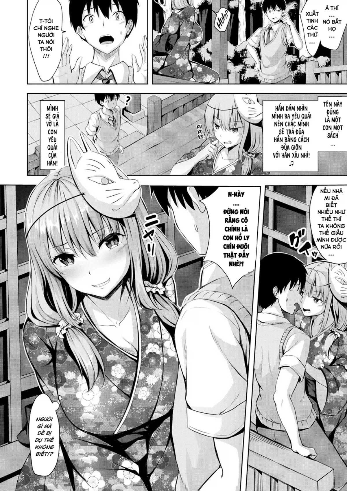 HentaiVN.net - Ảnh 5 - Đụ Thư Thái Với Em Ghệ Bị Cáo Thành Tinh Nhập! [Deceitful Bewitching Summer Festival] - Chap 1