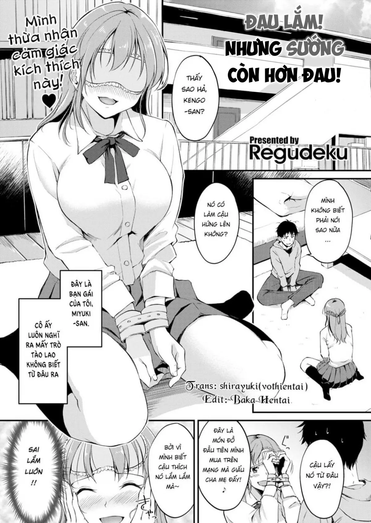 HentaiVN.net - Ảnh 3 - Đau lắm! Nhưng sướng hơn đau! [Do you like the pain?] - Chap 1