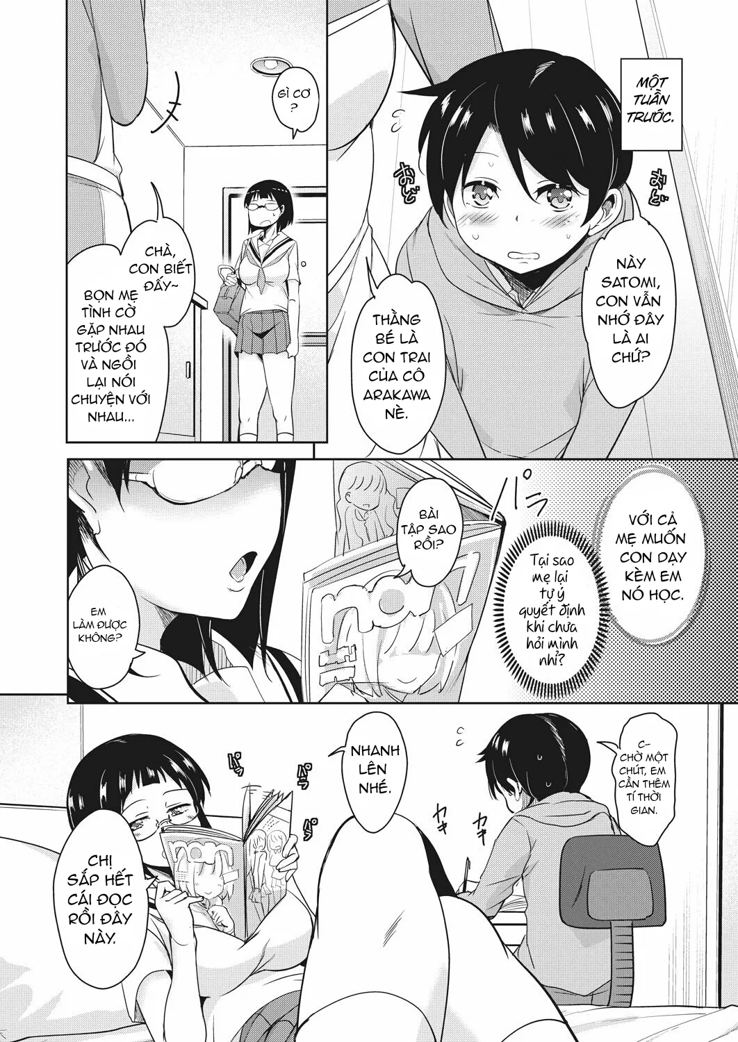 HentaiVN.net - Ảnh 4 - Hajimete no Katei Kyoushi - Chap 1