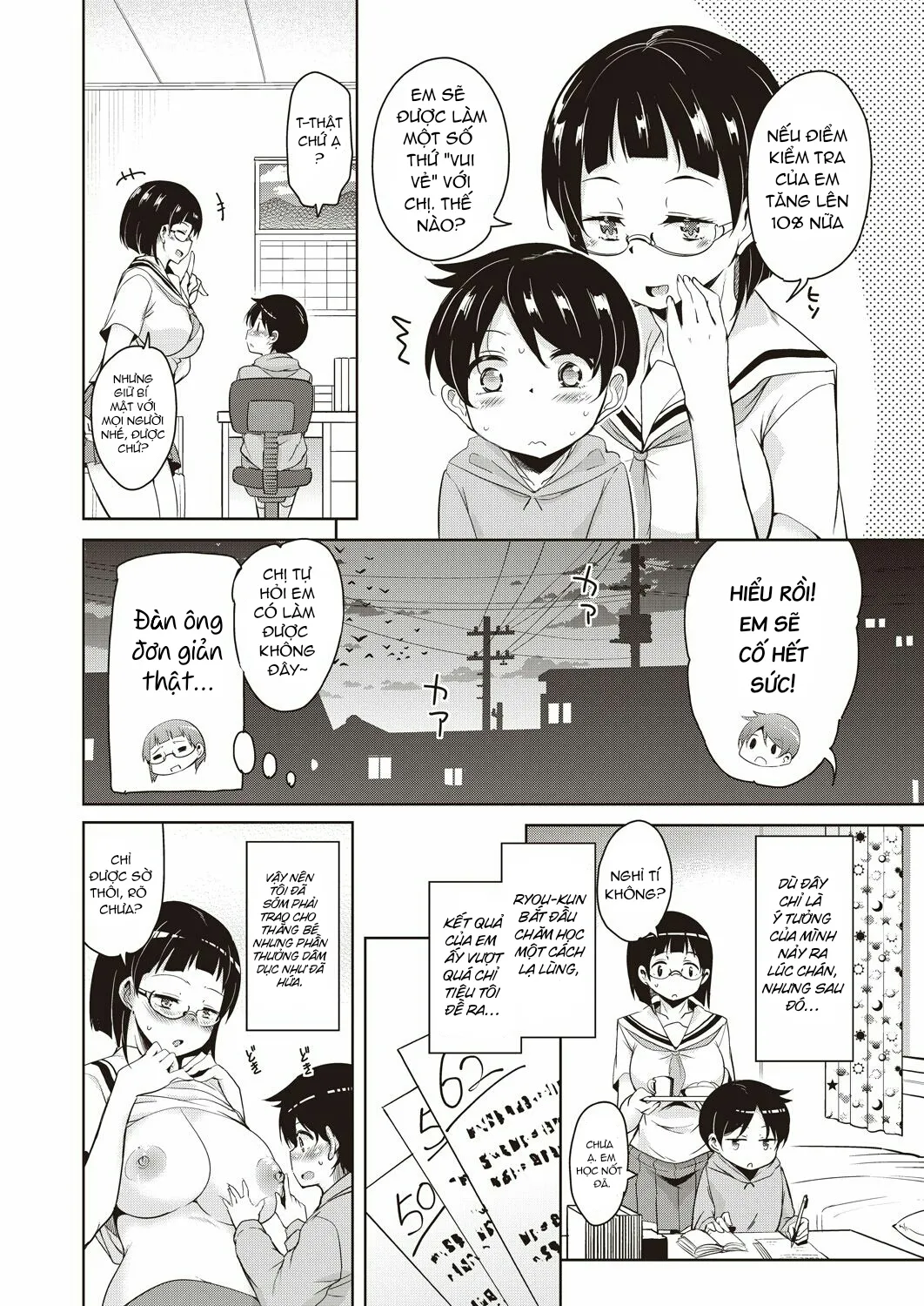 HentaiVN.net - Ảnh 6 - Hajimete no Katei Kyoushi - Chap 1