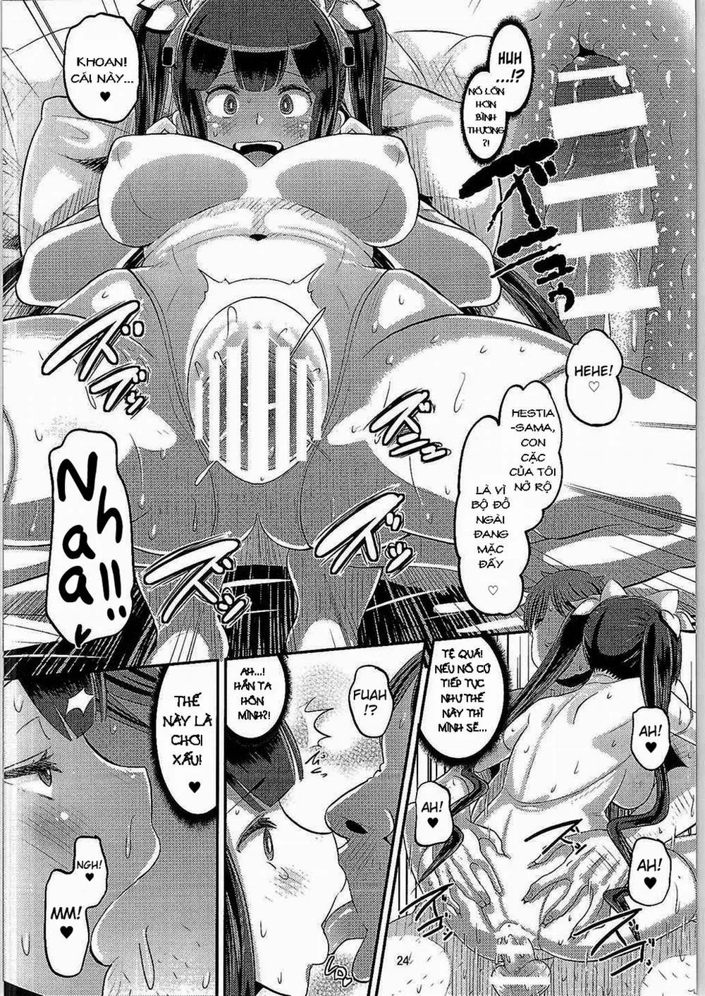 HentaiVN.net - Ảnh 23 - Kami Ana (Is It Wrong to Try to Pick Up Girls in a Dungeon?) - Chap 1