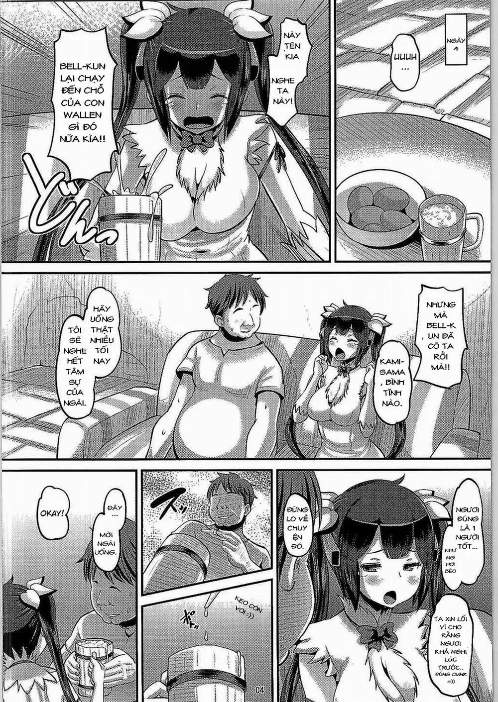 HentaiVN.net - Ảnh 3 - Kami Ana (Is It Wrong to Try to Pick Up Girls in a Dungeon?) - Chap 1