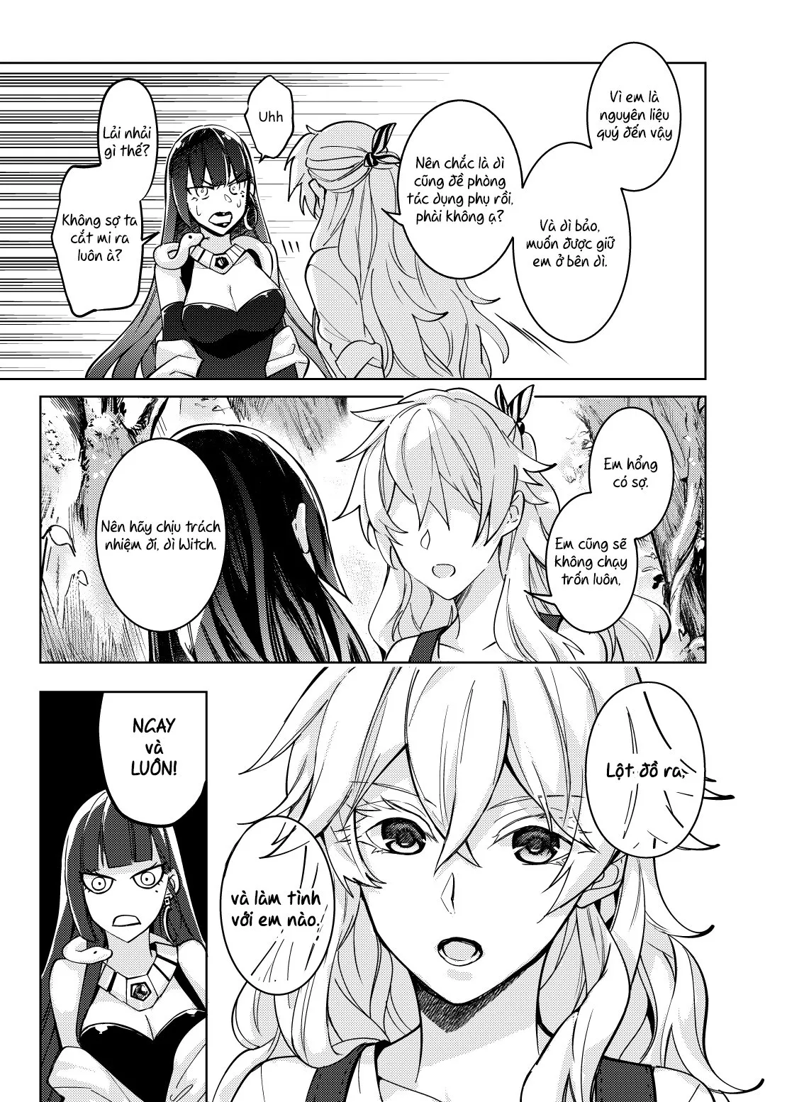 HentaiVN.net - Ảnh 4 - Tiểu Bạch và Ả Phù Thủy [Palely and The Witch; 那個成天只想上她老母的猴死囝仔] - Chap 1