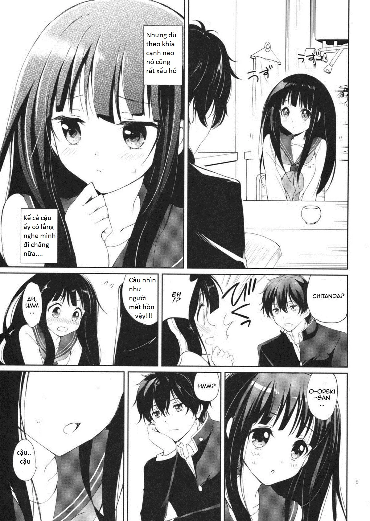 HentaiVN.net - Ảnh 5 - Ice Monaka Caramel (Hyouka) - Chap 1