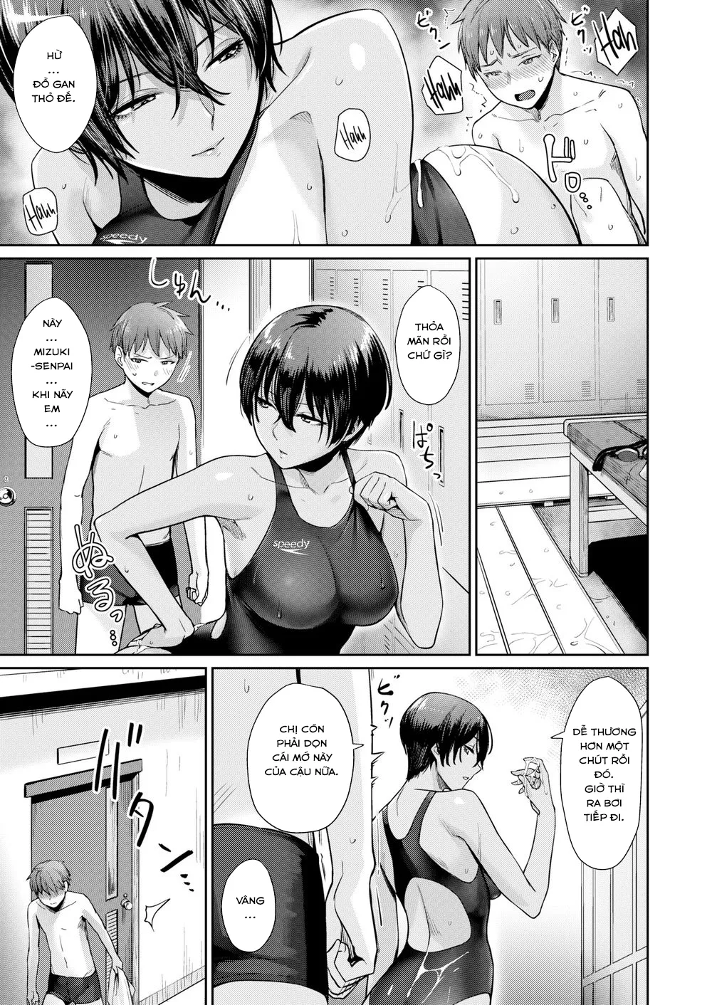 HentaiVN.net - Ảnh 18 - Chị Senpai Tsundere Đụ Thư Thái Nhóc Đàn Em! [When My Senior Changes Into Her Swimsuit] - Chap 1