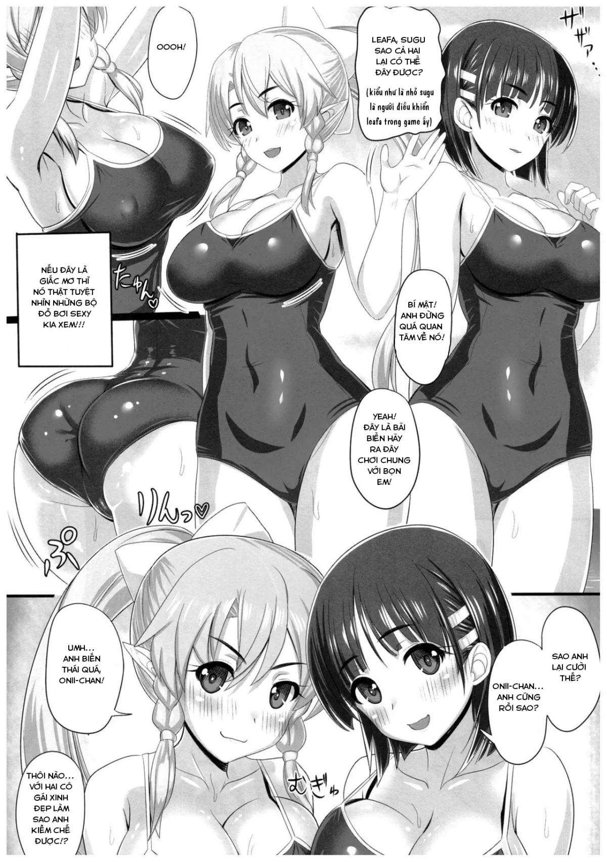 HentaiVN.net - Ảnh 7 - Mùa hè vui vẻ [SAOn&Off SUMMER! (Sword Art Online)] - Chap 1