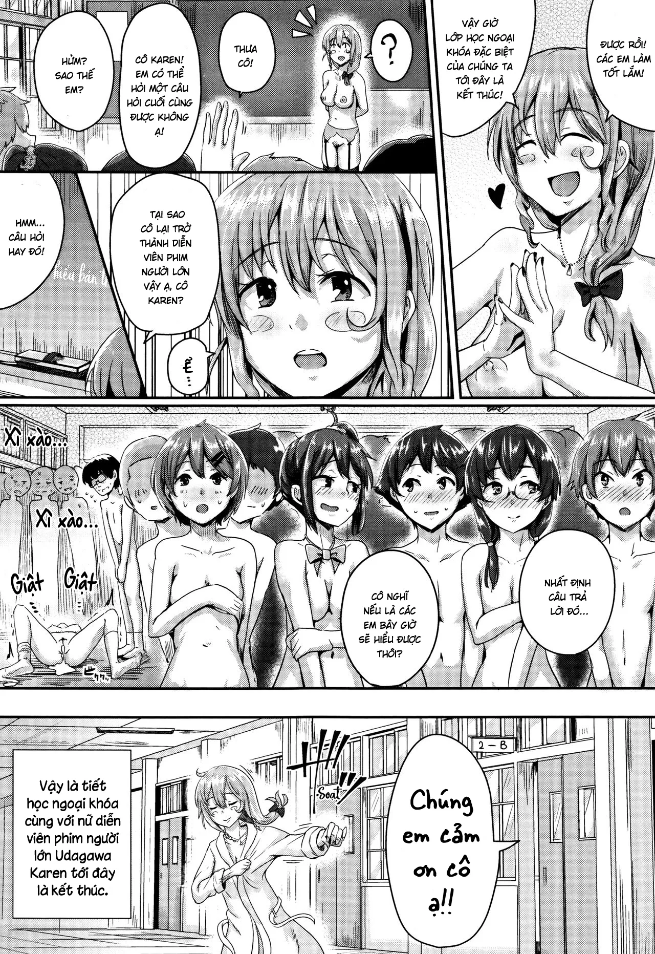 HentaiVN.net - Ảnh 30 - Lớp học ngoại khóa cùng với nữ diễn viên AV [ようこそパイセン〜AV女優の課外授業〜] - Chap 1