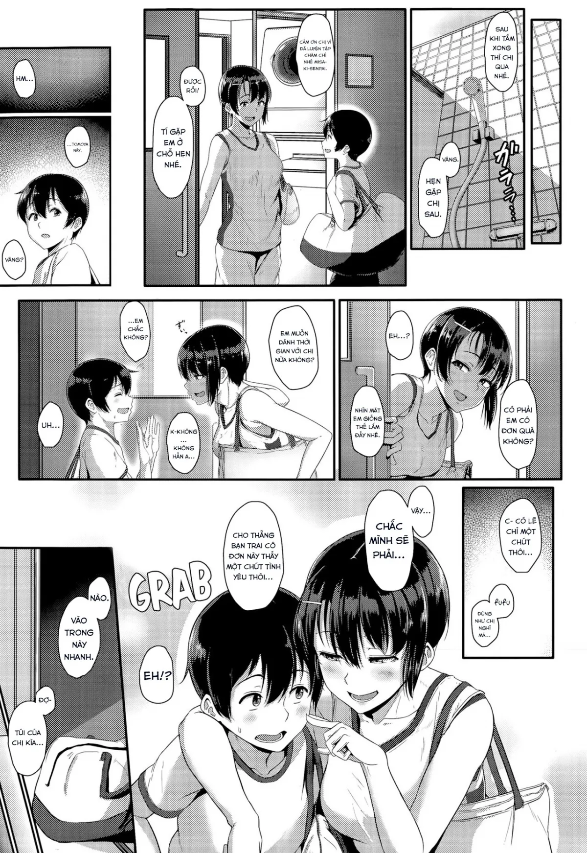 HentaiVN.net - Ảnh 5 - Gasshuku Violation! [Training Camp Violation!] - Chap 1
