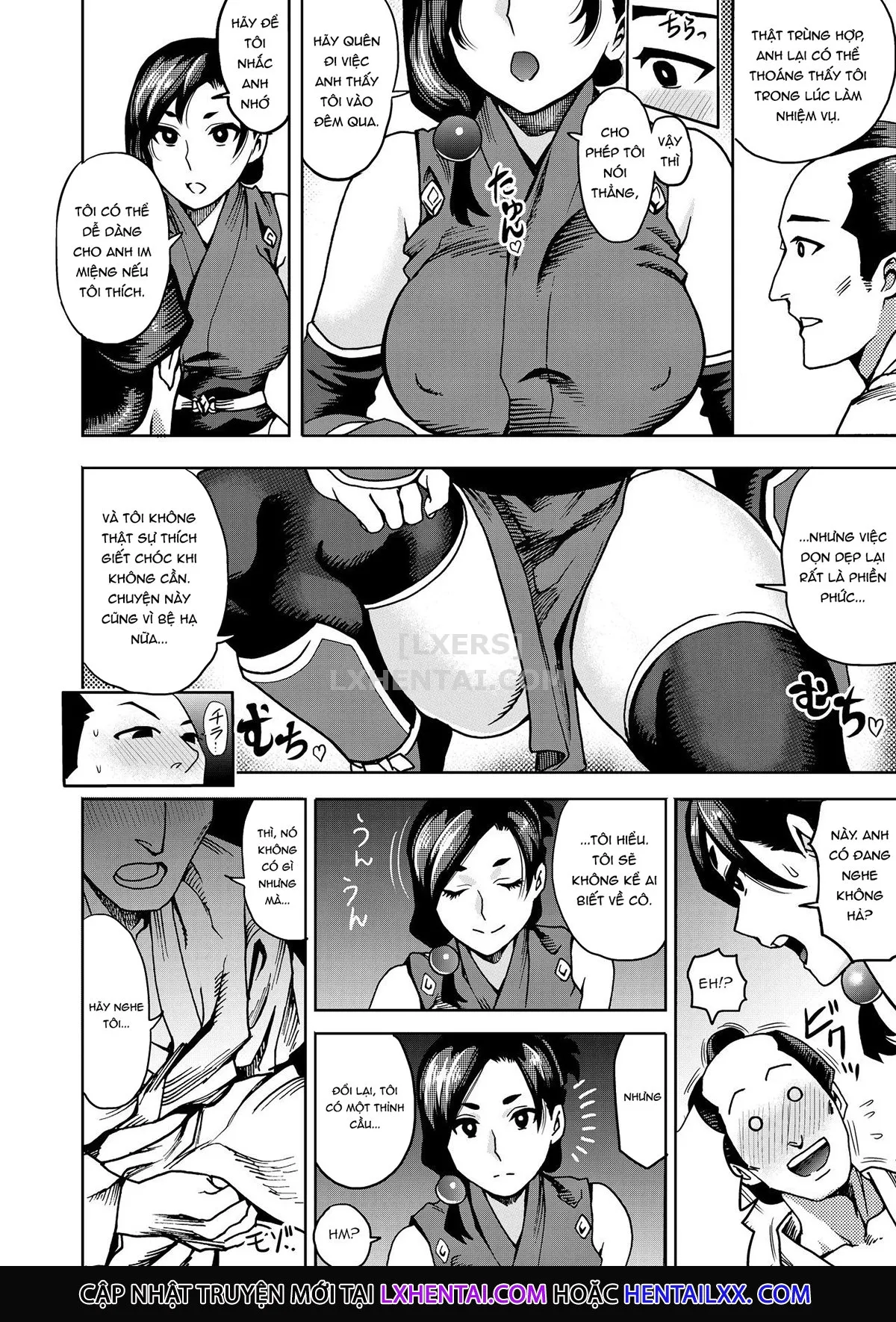 HentaiVN.net - Ảnh 8 - Kunoichi no Mitsuyaku - Chap 1