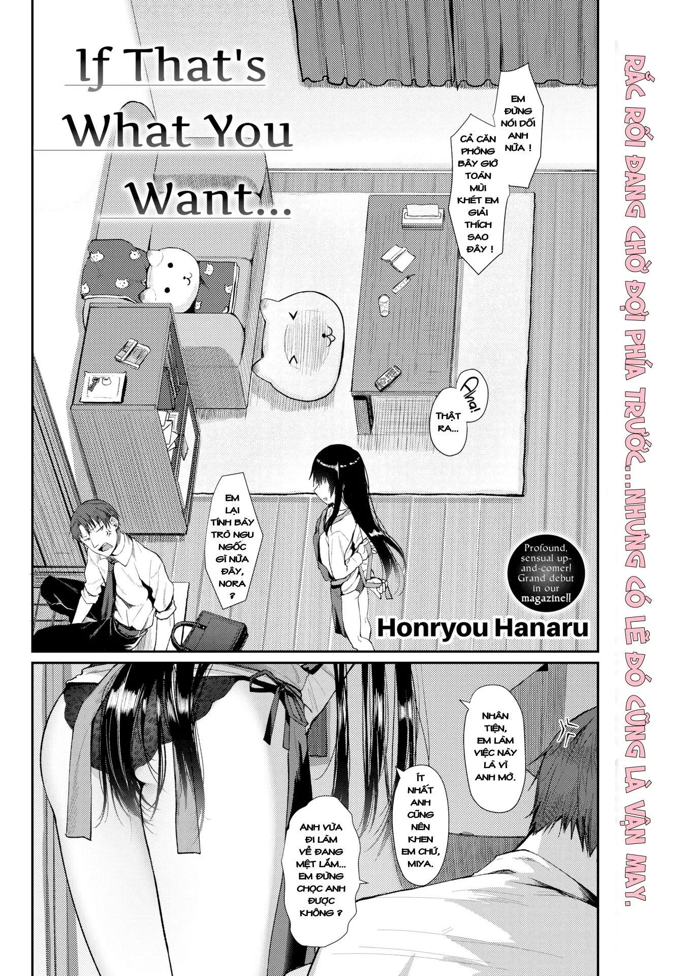 HentaiVN.net - Ảnh 3 - If That's What You Want... - Chap 1
