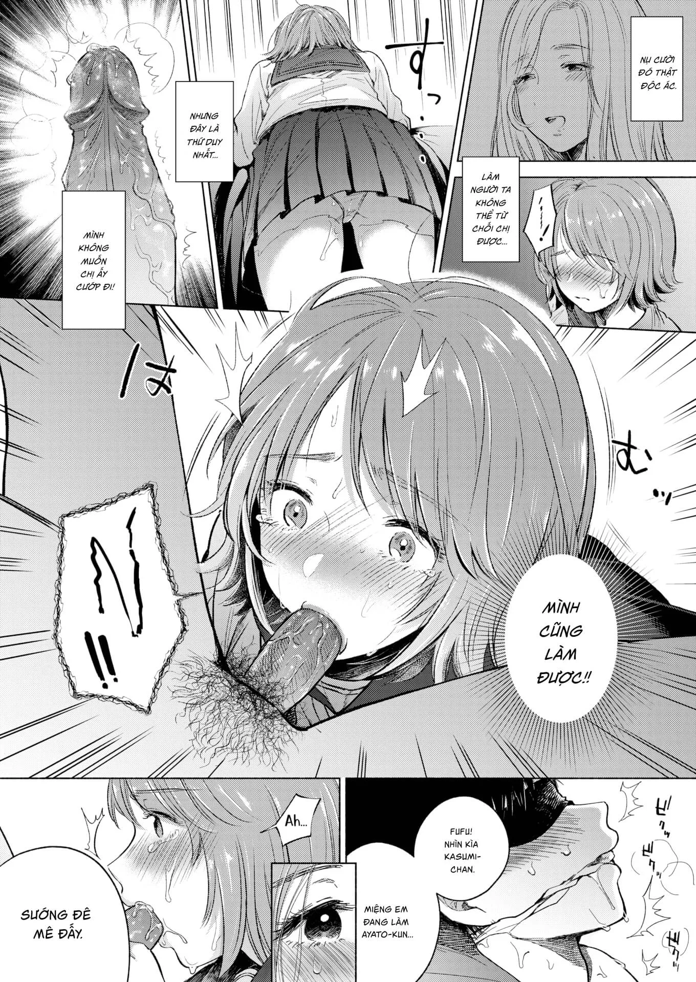 HentaiVN.net - Ảnh 11 - Chị Hàng Xóm Tốt Bụng [Cell Of Avarice] - Chap 1