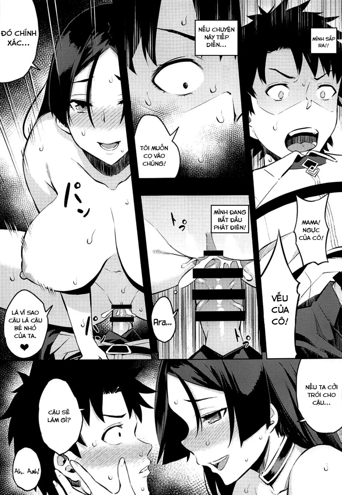 HentaiVN.net - Ảnh 16 - Raikou Mama no Seikyouiku [Mama Raikou Sex Education] - Chap 1